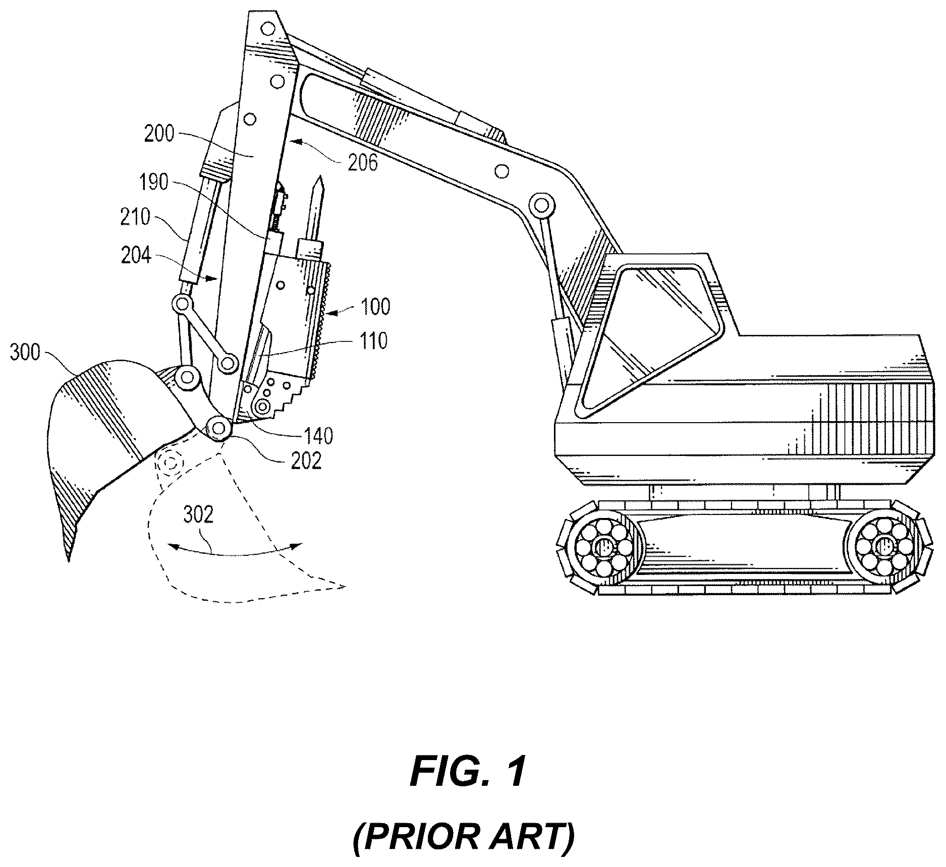 Patent US12612761 Figure 1 – Rockbreaker manipulation apparatus