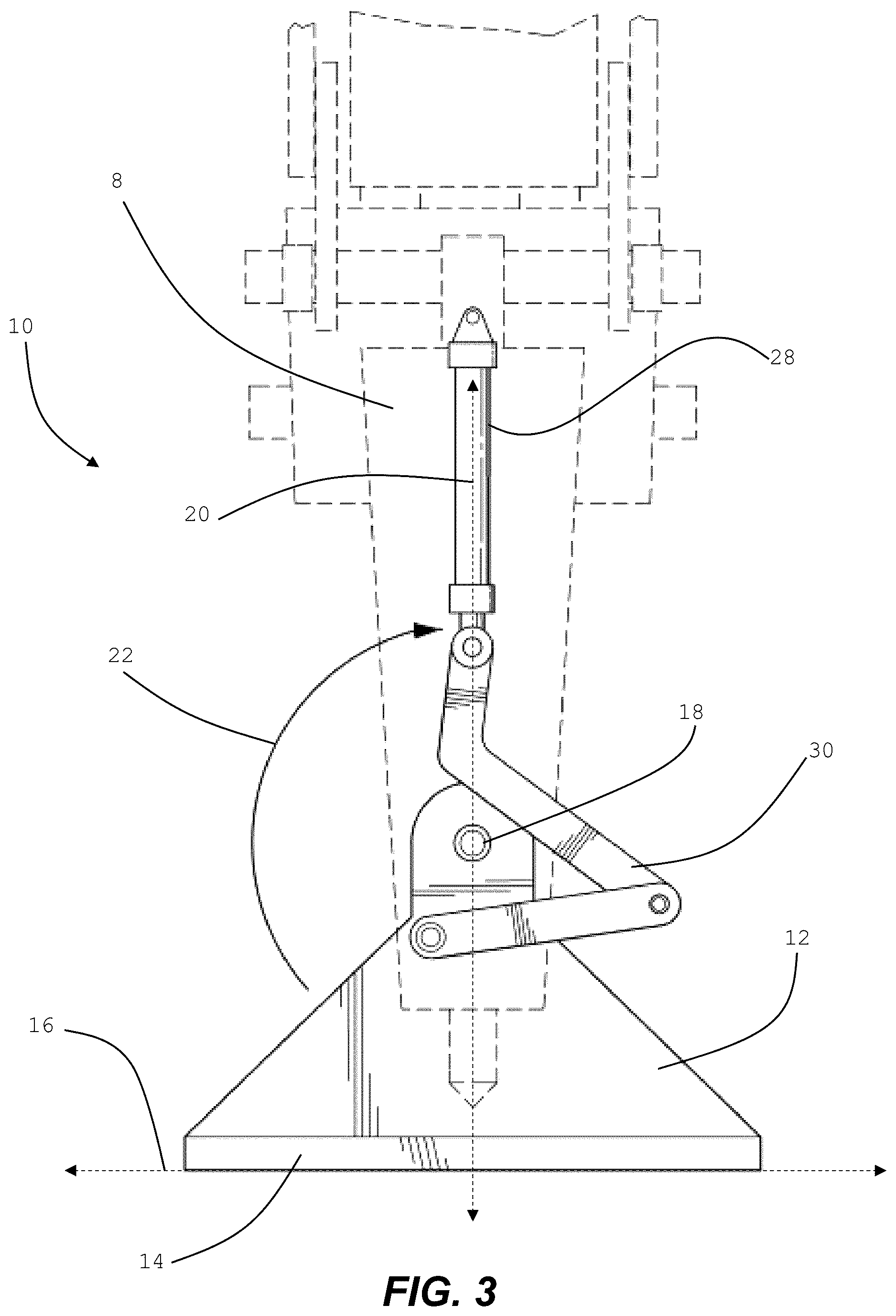 Patent US12612761 Figure 3 – Rockbreaker manipulation apparatus