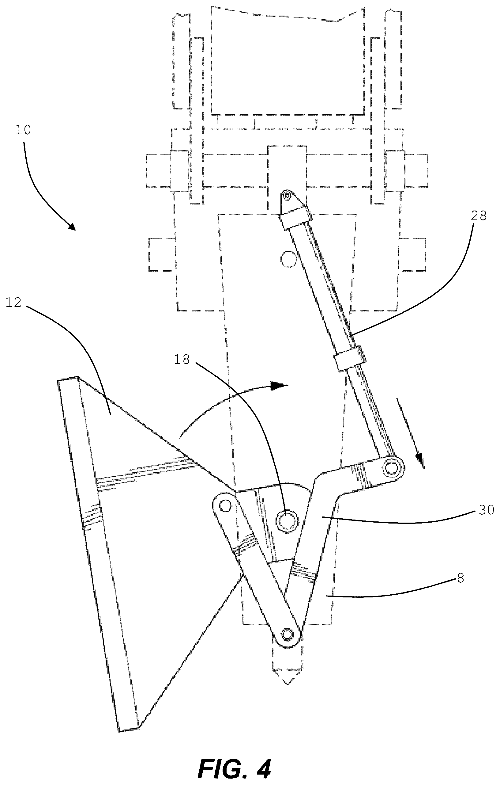 Patent US12612761 Figure 4 – Rockbreaker manipulation apparatus
