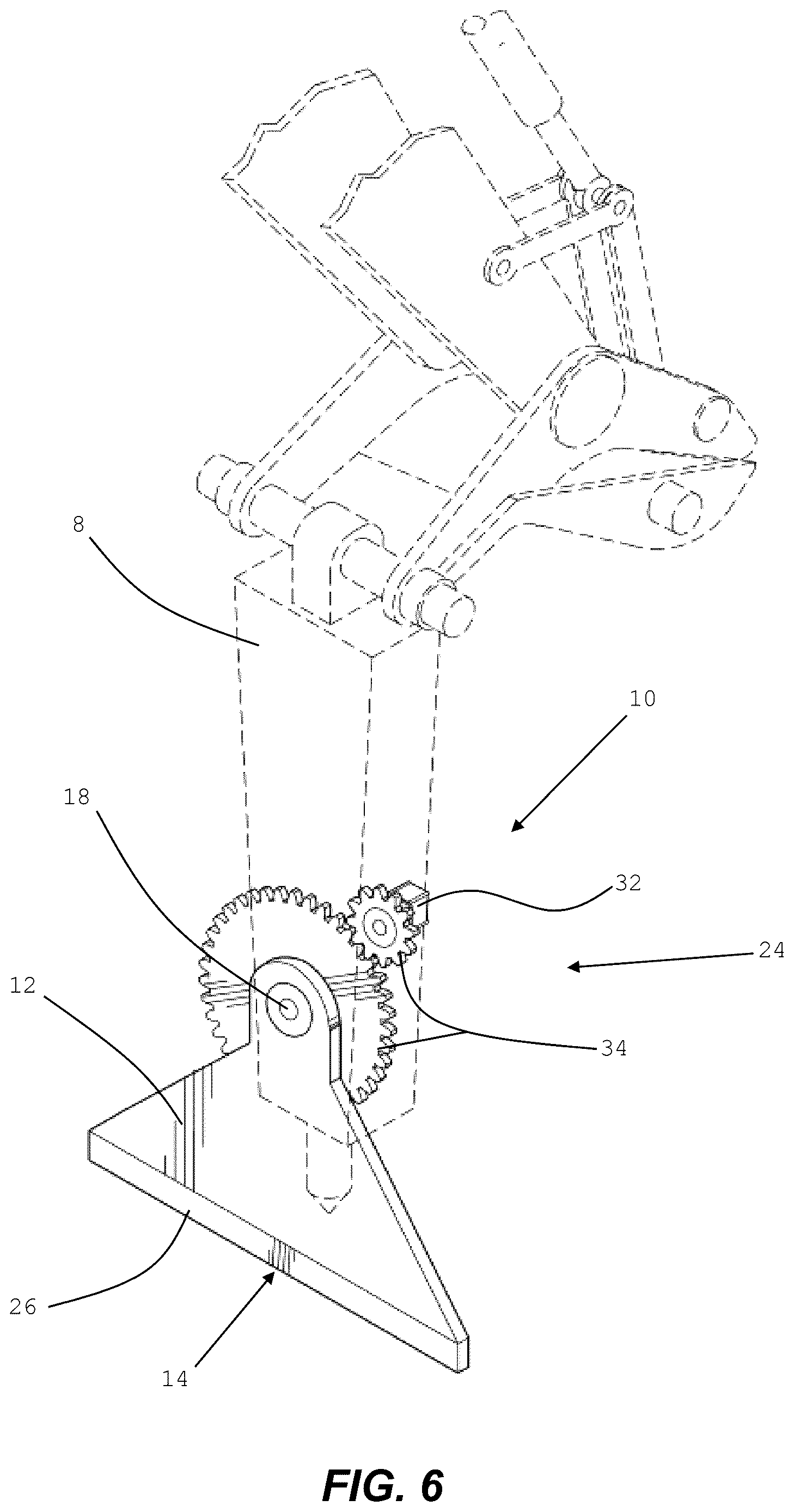 Patent US12612761 Figure 6 – Rockbreaker manipulation apparatus