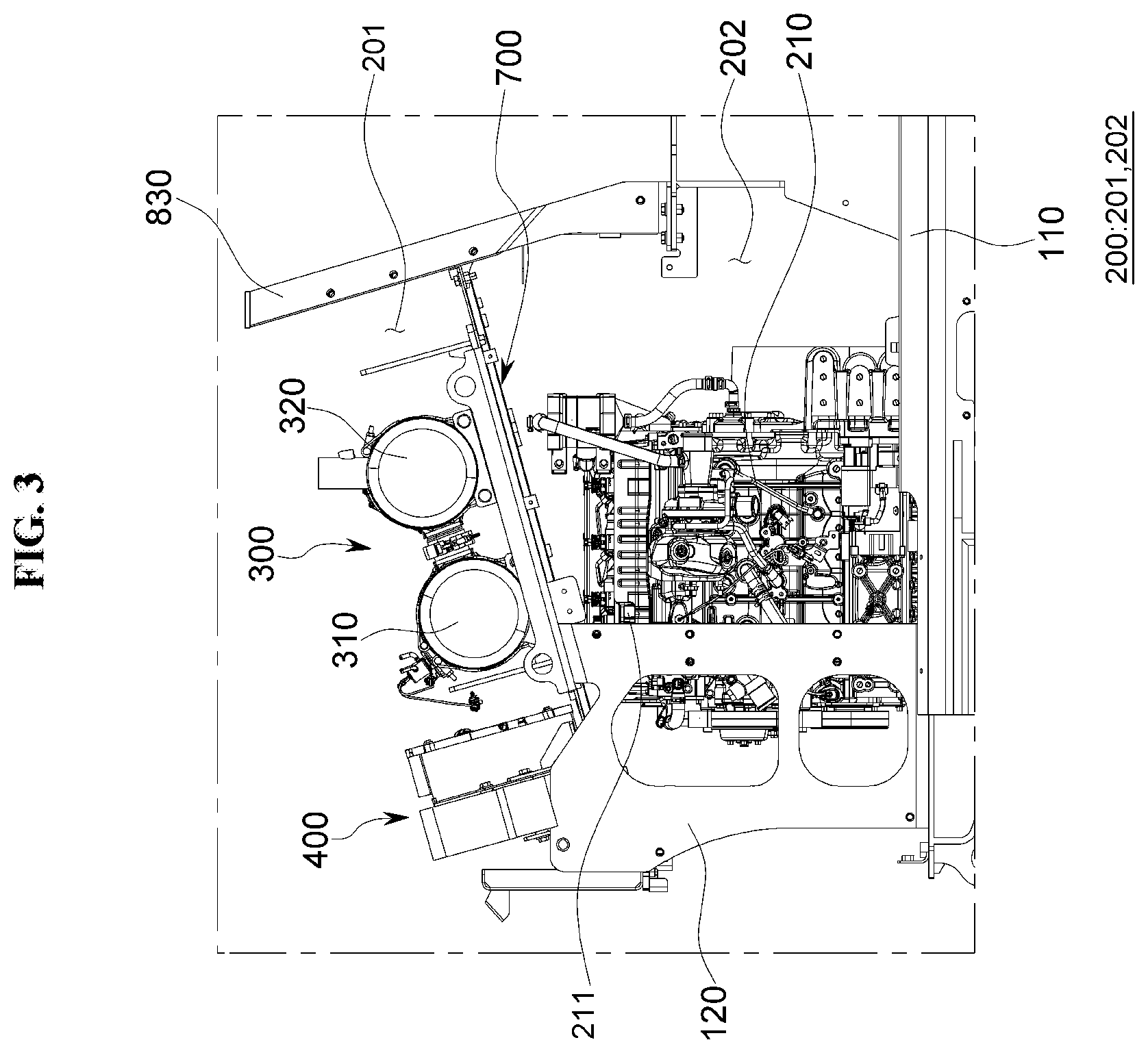 Patent US12612762 Figure 3 – Dozer