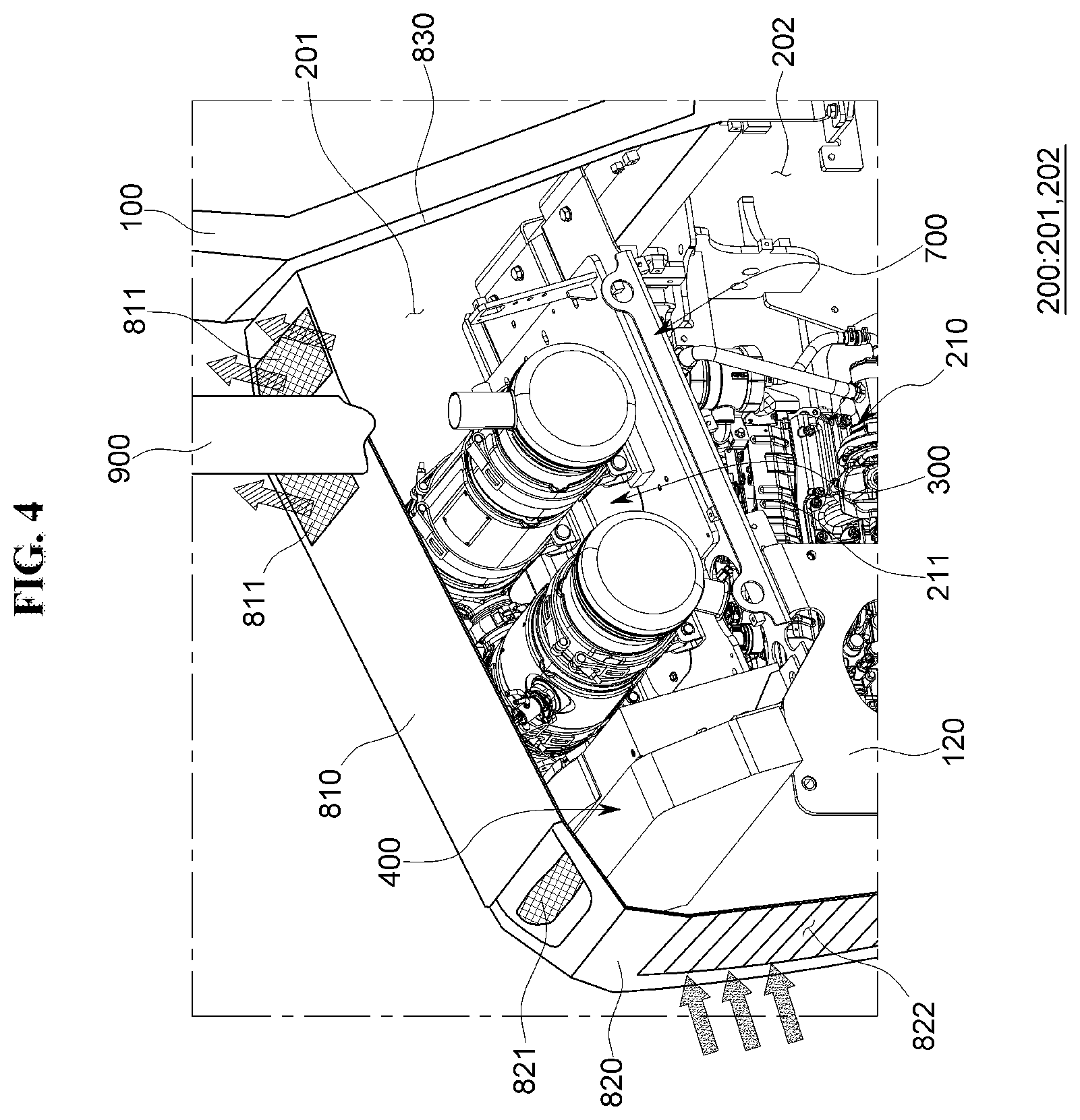 Patent US12612762 Figure 4 – Dozer