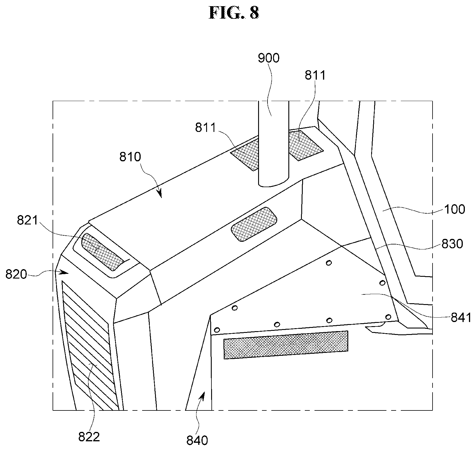 Patent US12612762 Figure 8 – Dozer