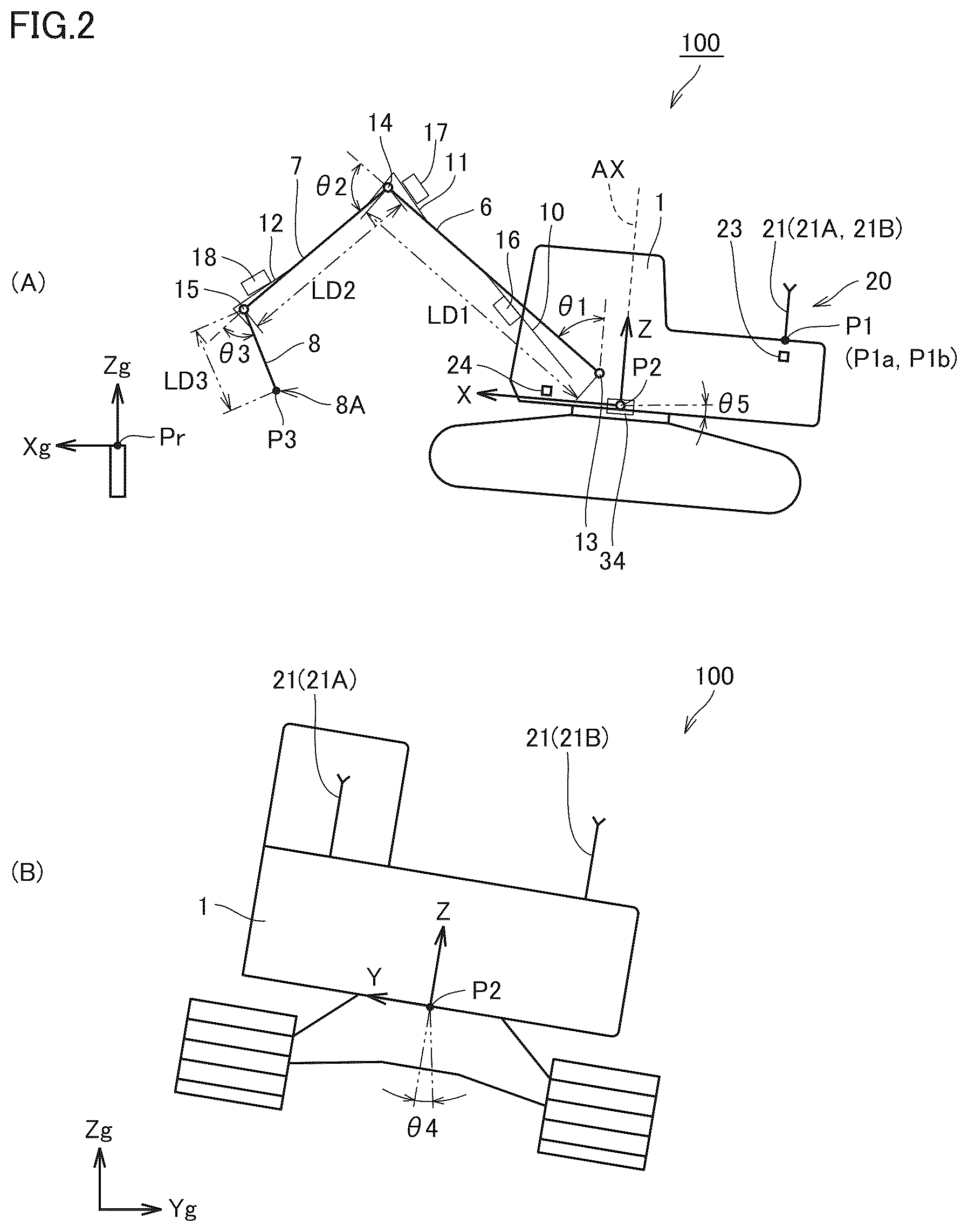 Patent US12612763 Figure 2 – System for setting operation range of excavation machine and method for controlling same