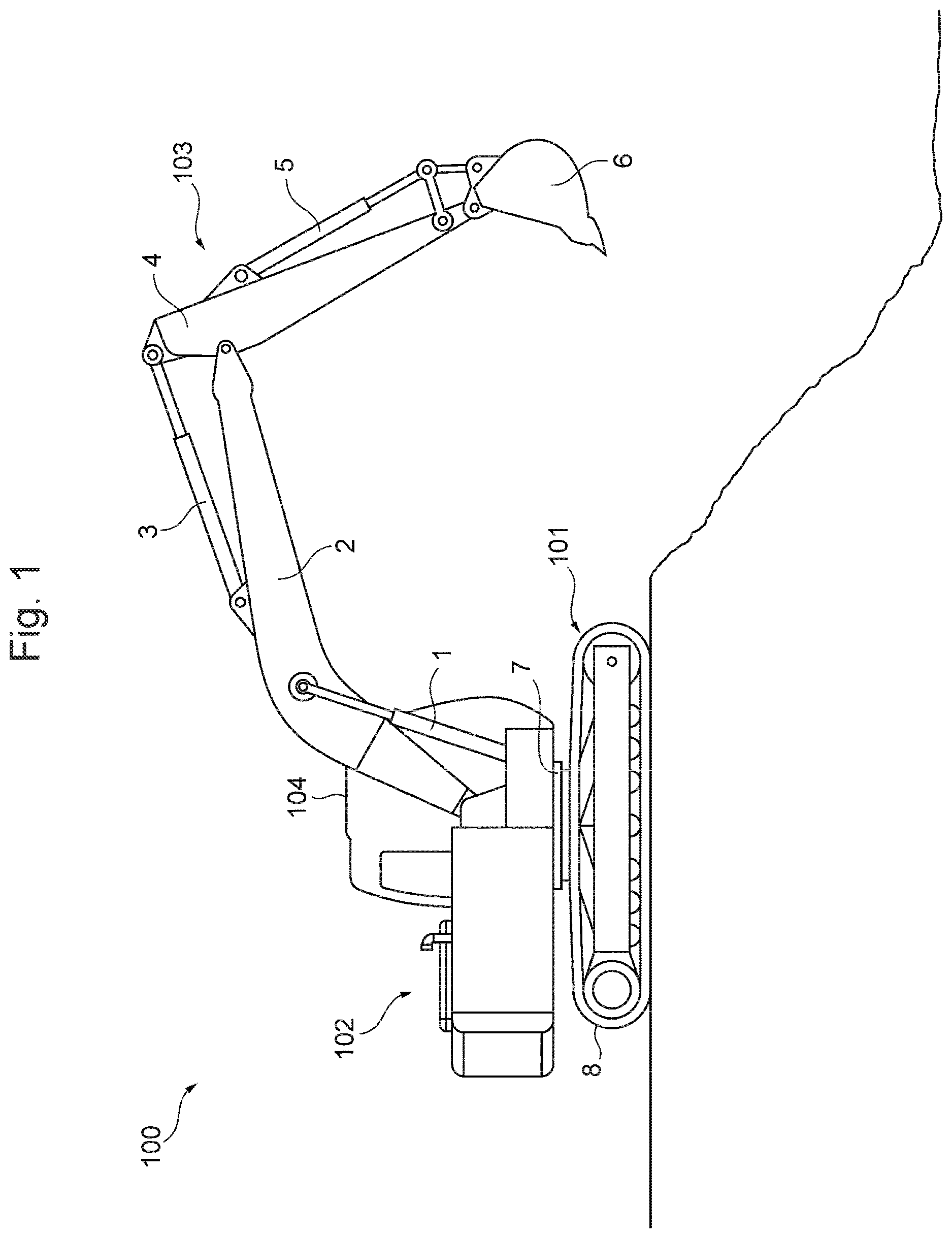 Patent US12612764 Figure 1 – Unmanned work machine