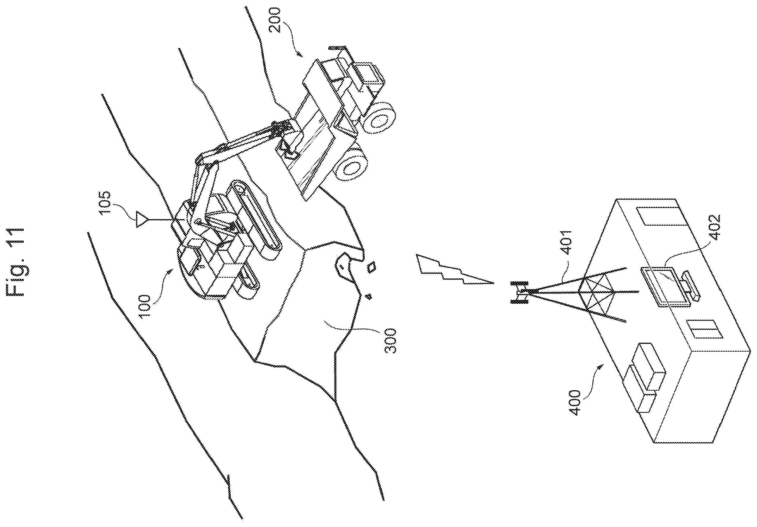 Patent US12612764 Figure 11 – Unmanned work machine