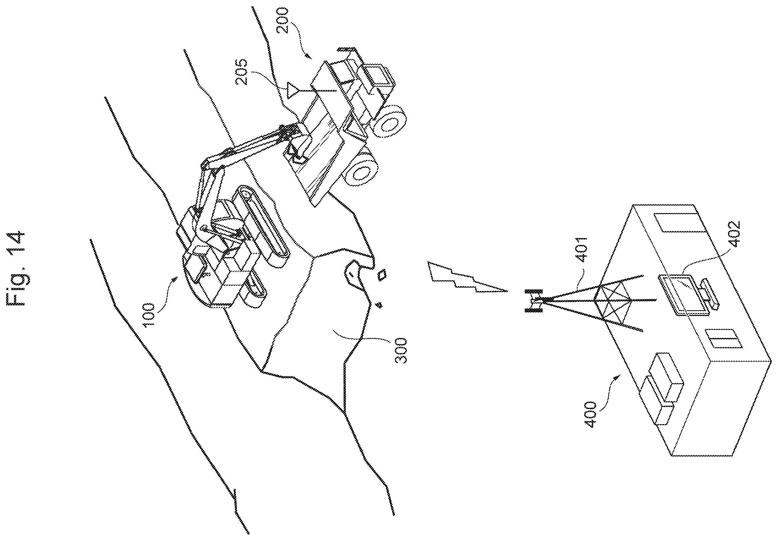 Patent US12612764 Figure 14 – Unmanned work machine