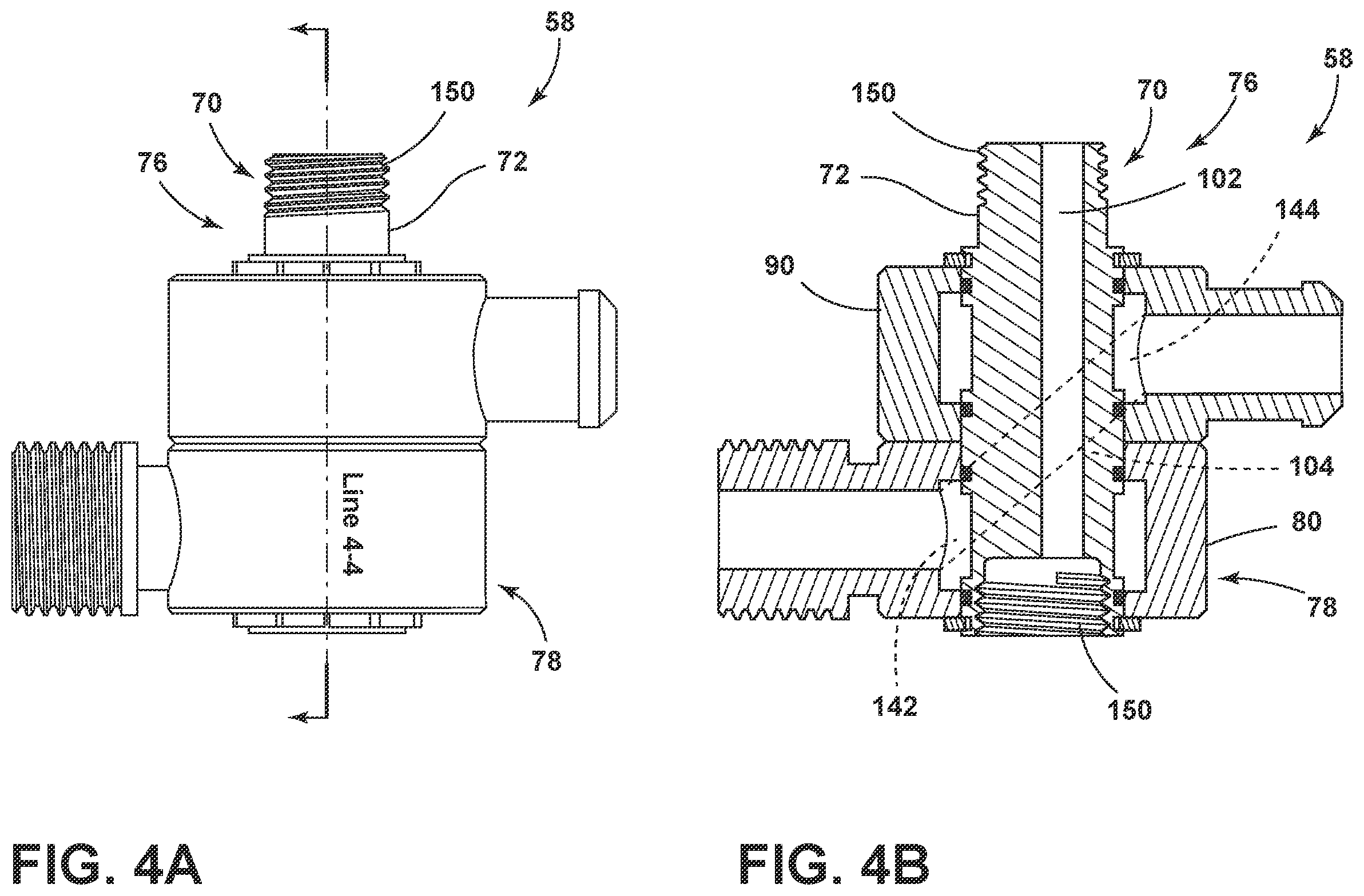 Patent US12612765 Figure 4 – Hydraulic fitting assembly for a construction vehicle