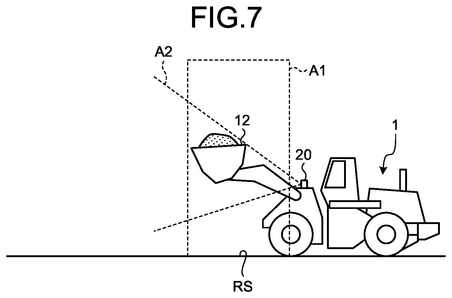 Patent US12612767 Figure 7 – Work machine abnormality determination system and work machine abnormality determination method