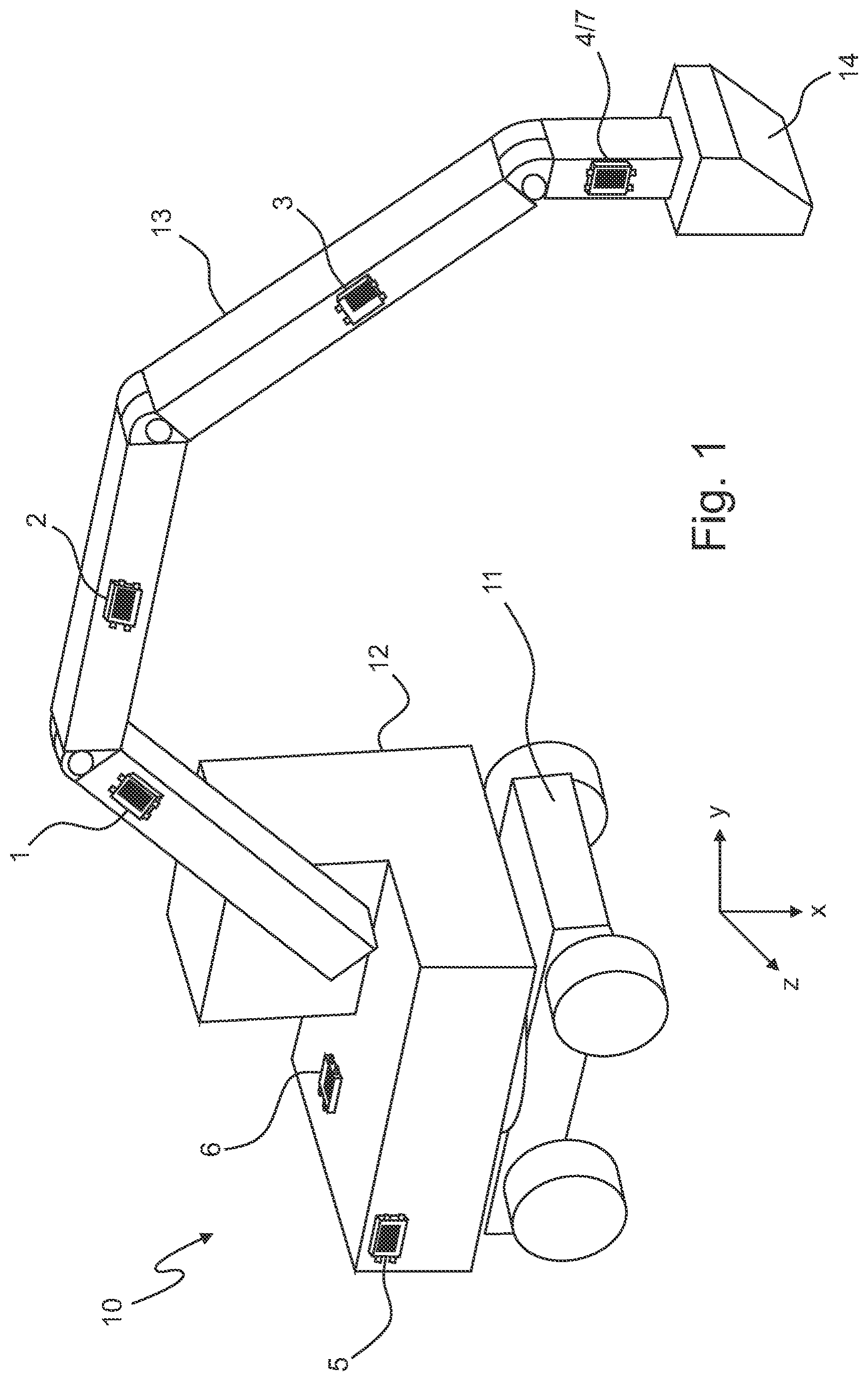 Patent US12612768 Figure 1 – System formed of several IMUs