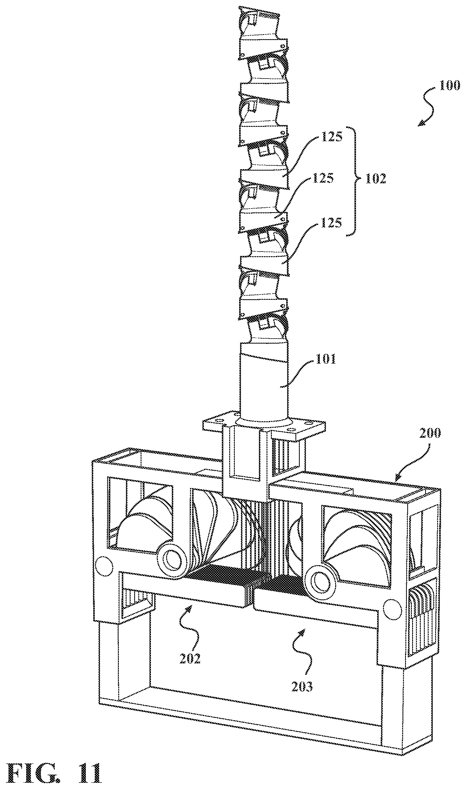 Patent US12612771 Figure 5 – Articulating faucet