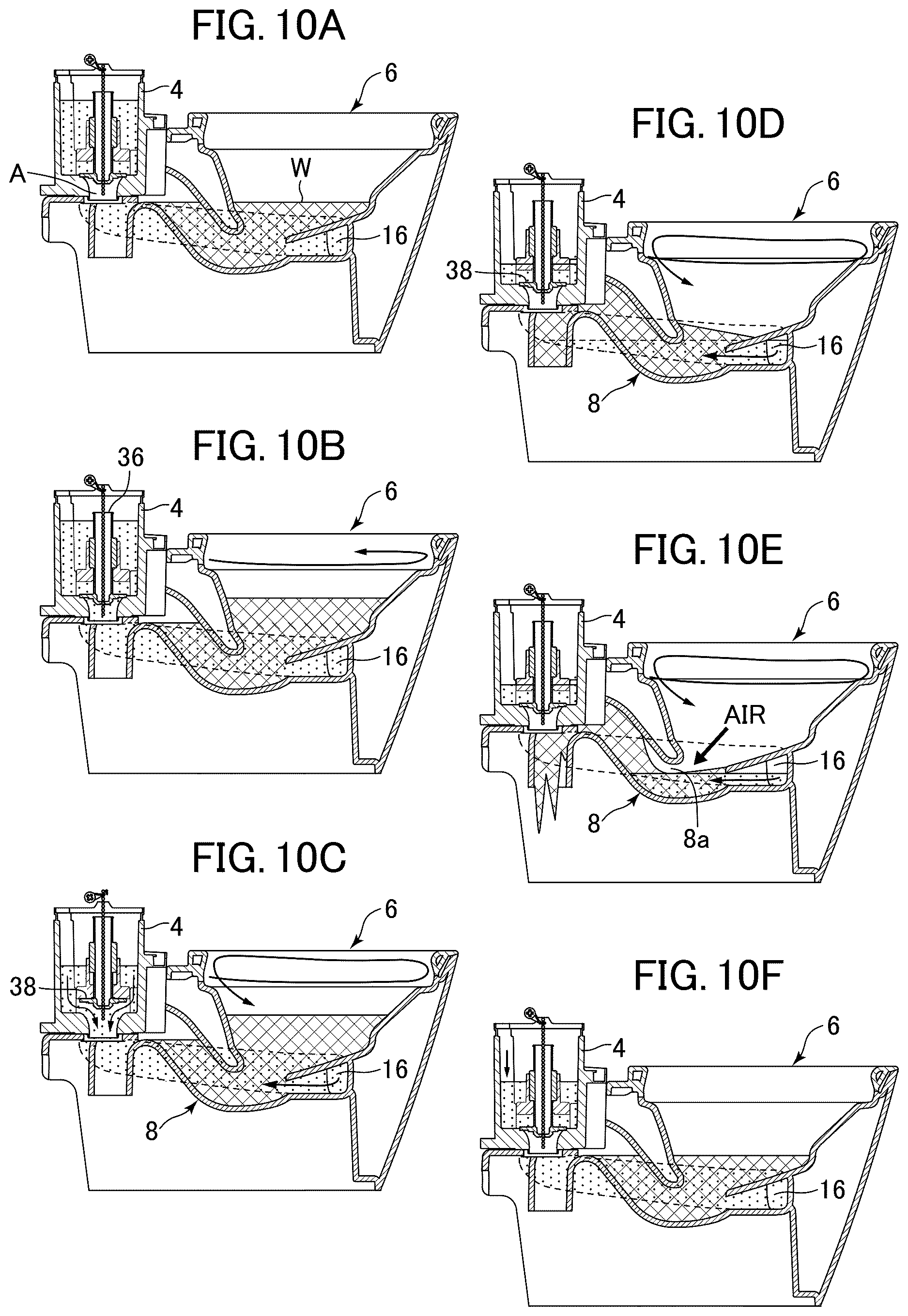 Patent US12612773 Figure 10 – Flush toilet