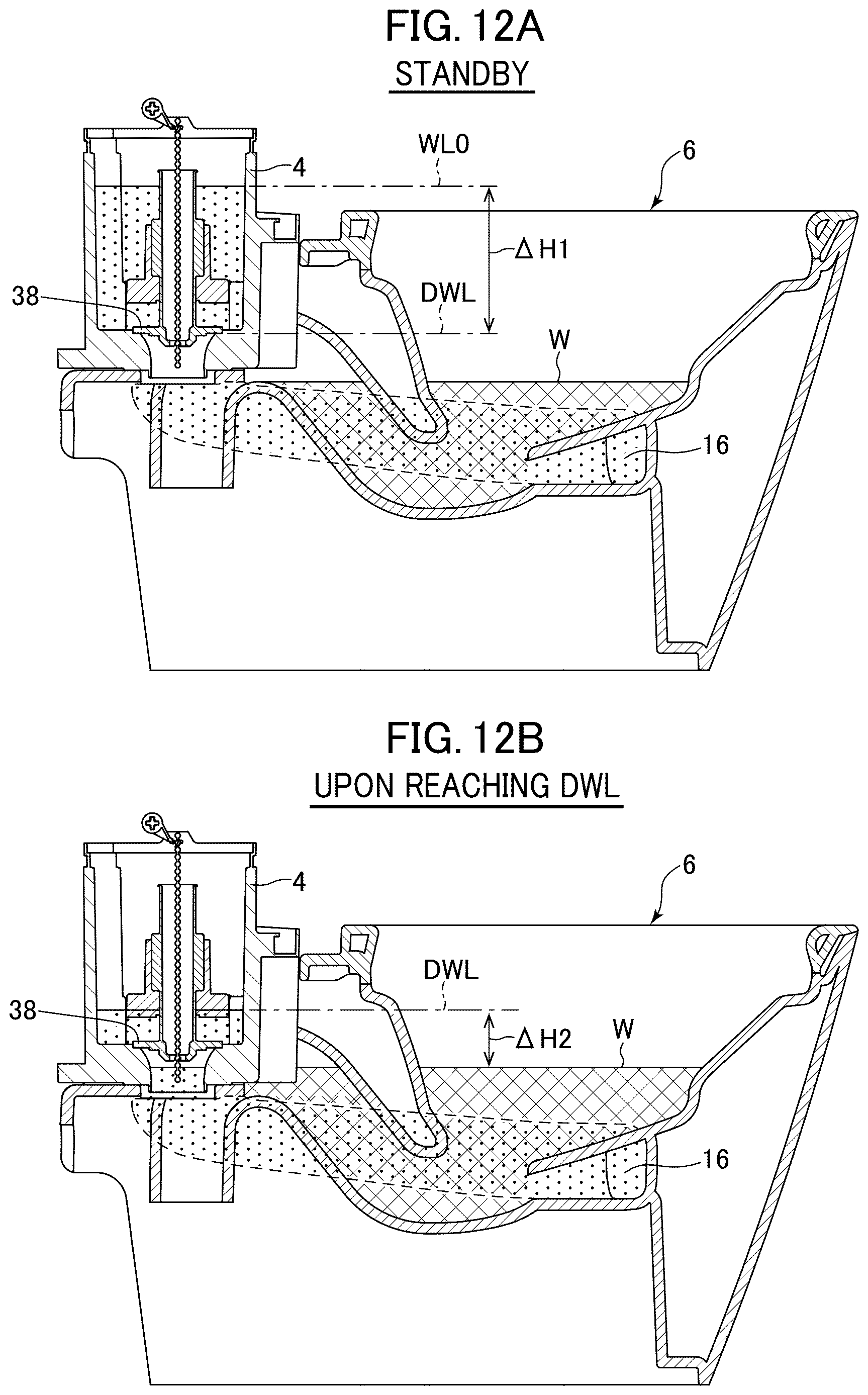 Patent US12612773 Figure 12 – Flush toilet