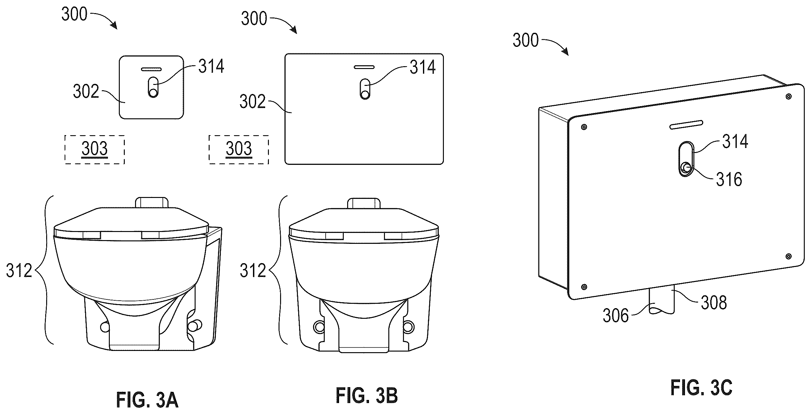 Patent US12612774 Figure 3 – UV light sanitizing solutions for sanitary wares