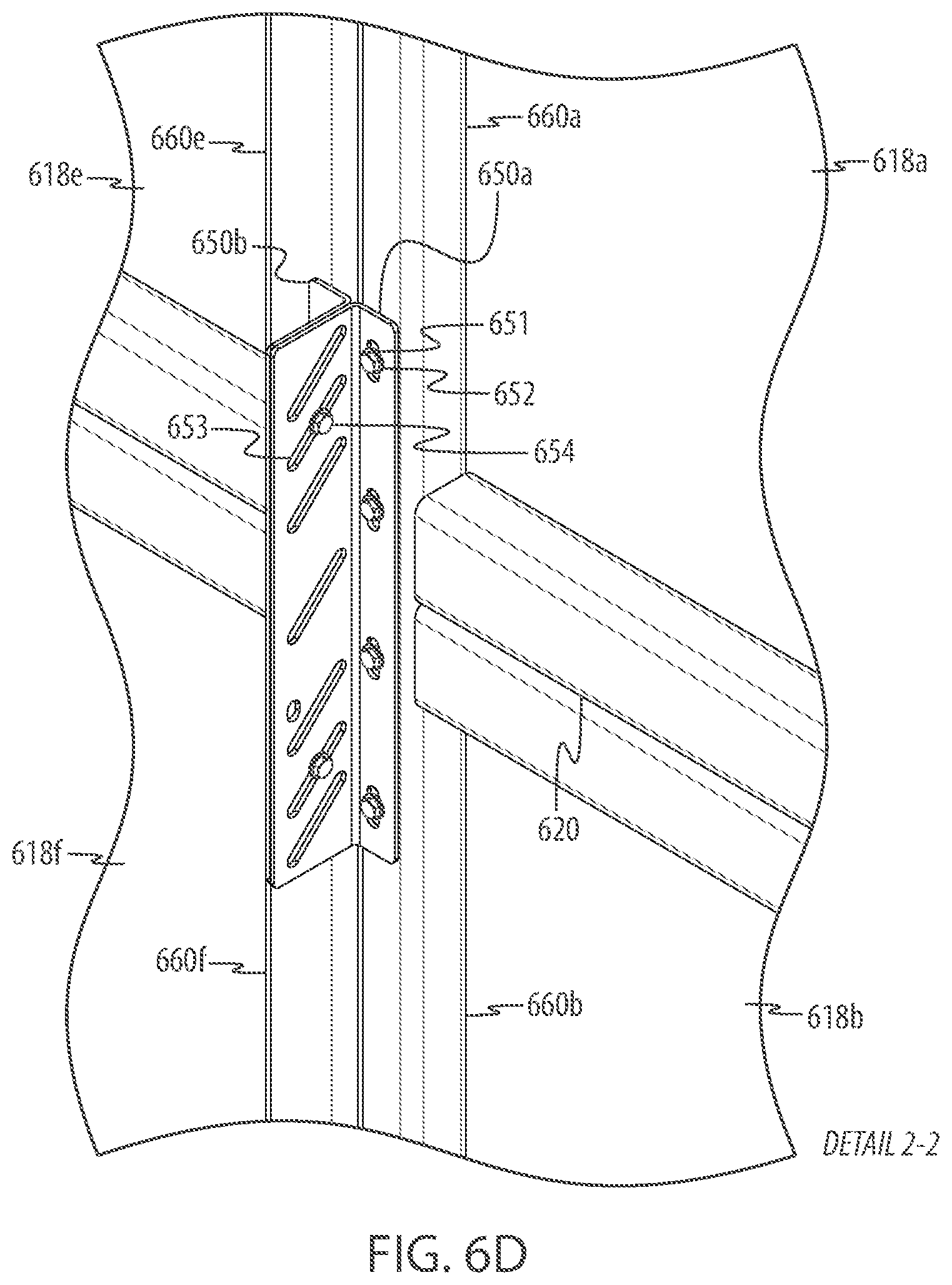 Patent US12612779 Figure 13 – Articulated perimeter wall for an industrial worksite
