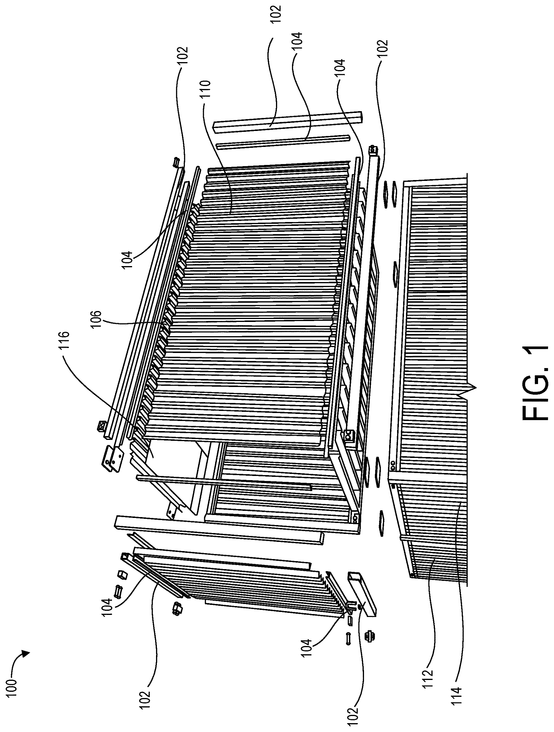 Patent US12612780 — Systems and methods for a modular building — Figure 1