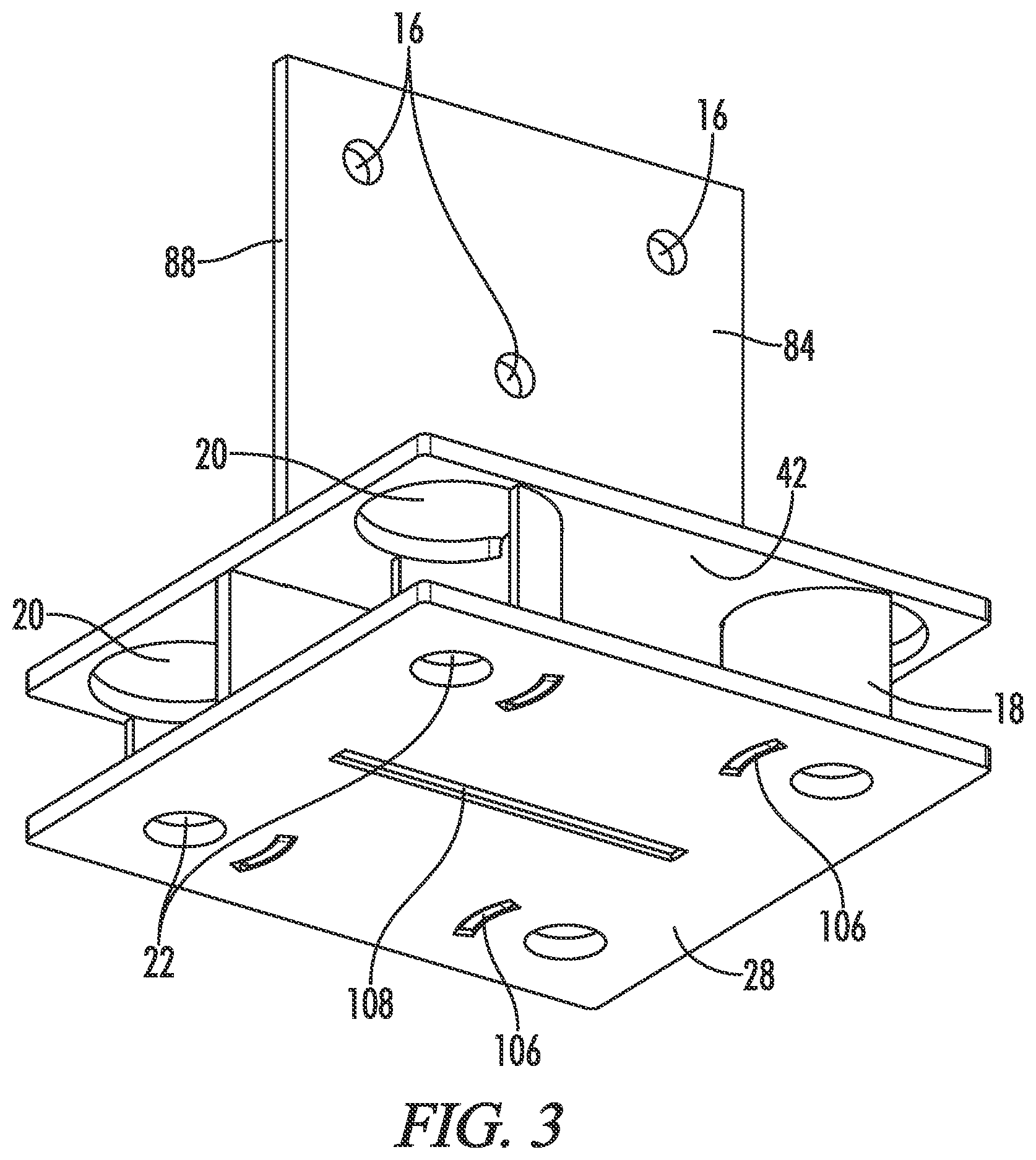 Patent US12612781 Figure 3 – Elevated knife plate bracket