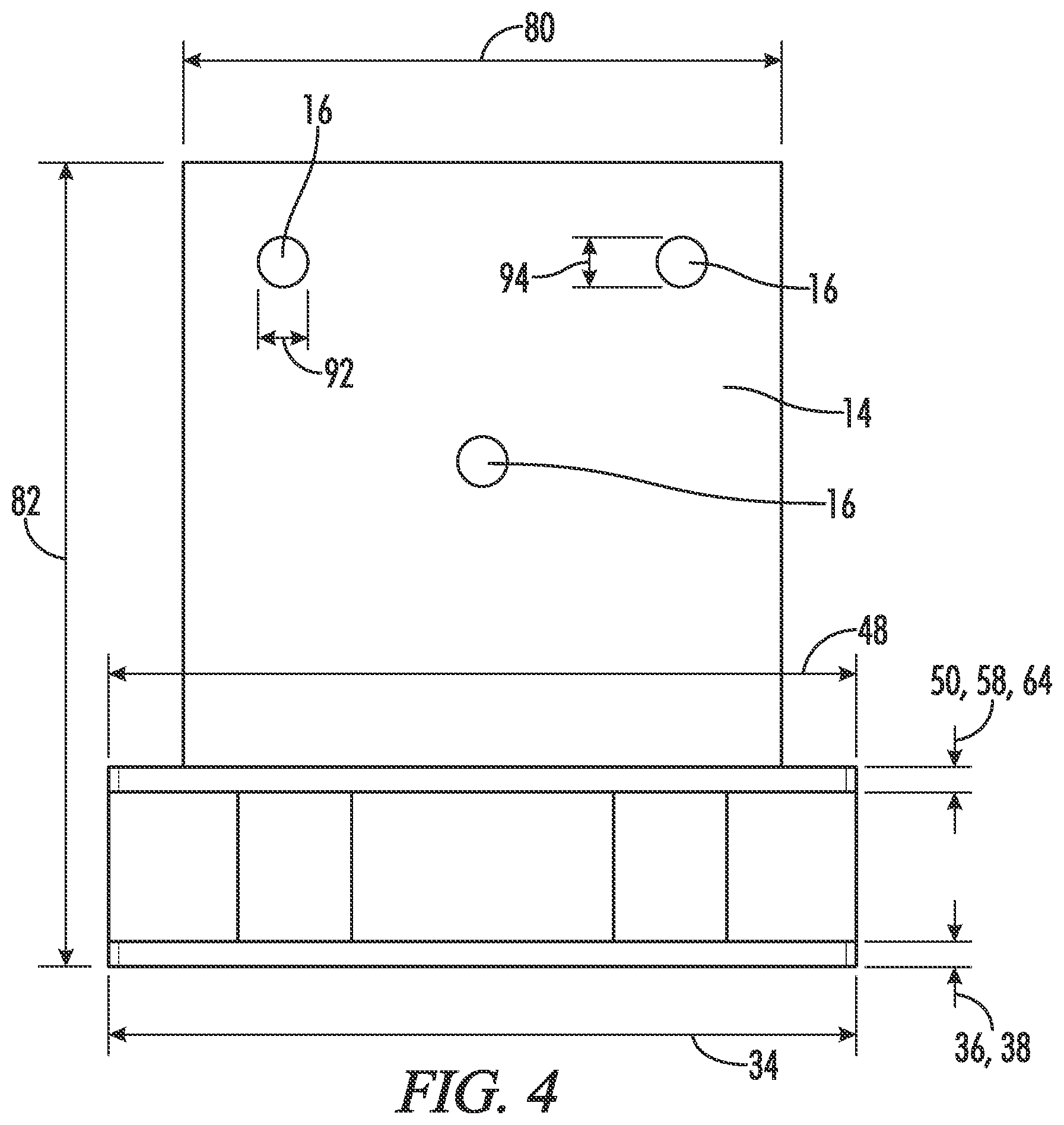 Patent US12612781 Figure 4 – Elevated knife plate bracket