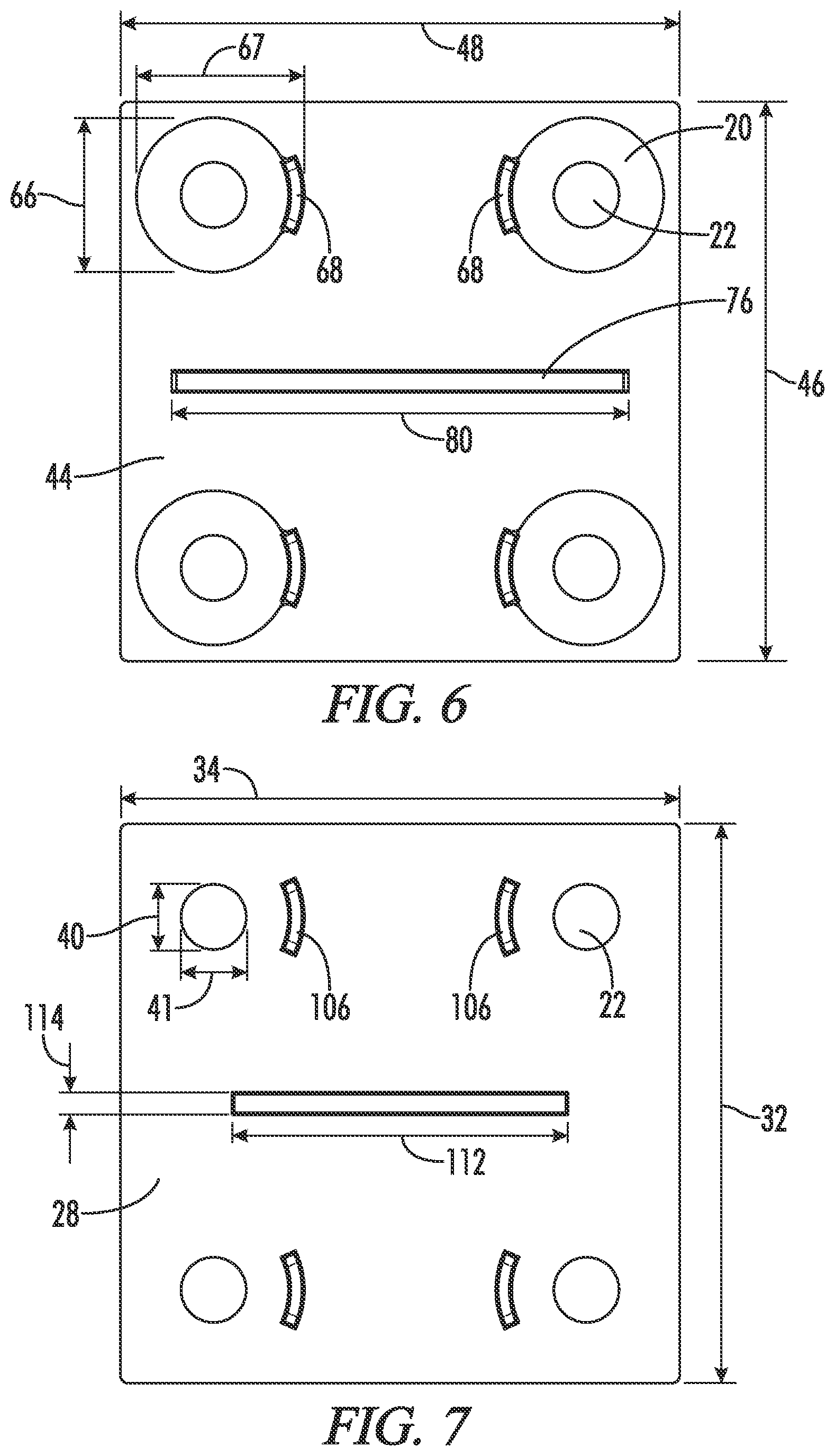 Patent US12612781 Figure 6 – Elevated knife plate bracket