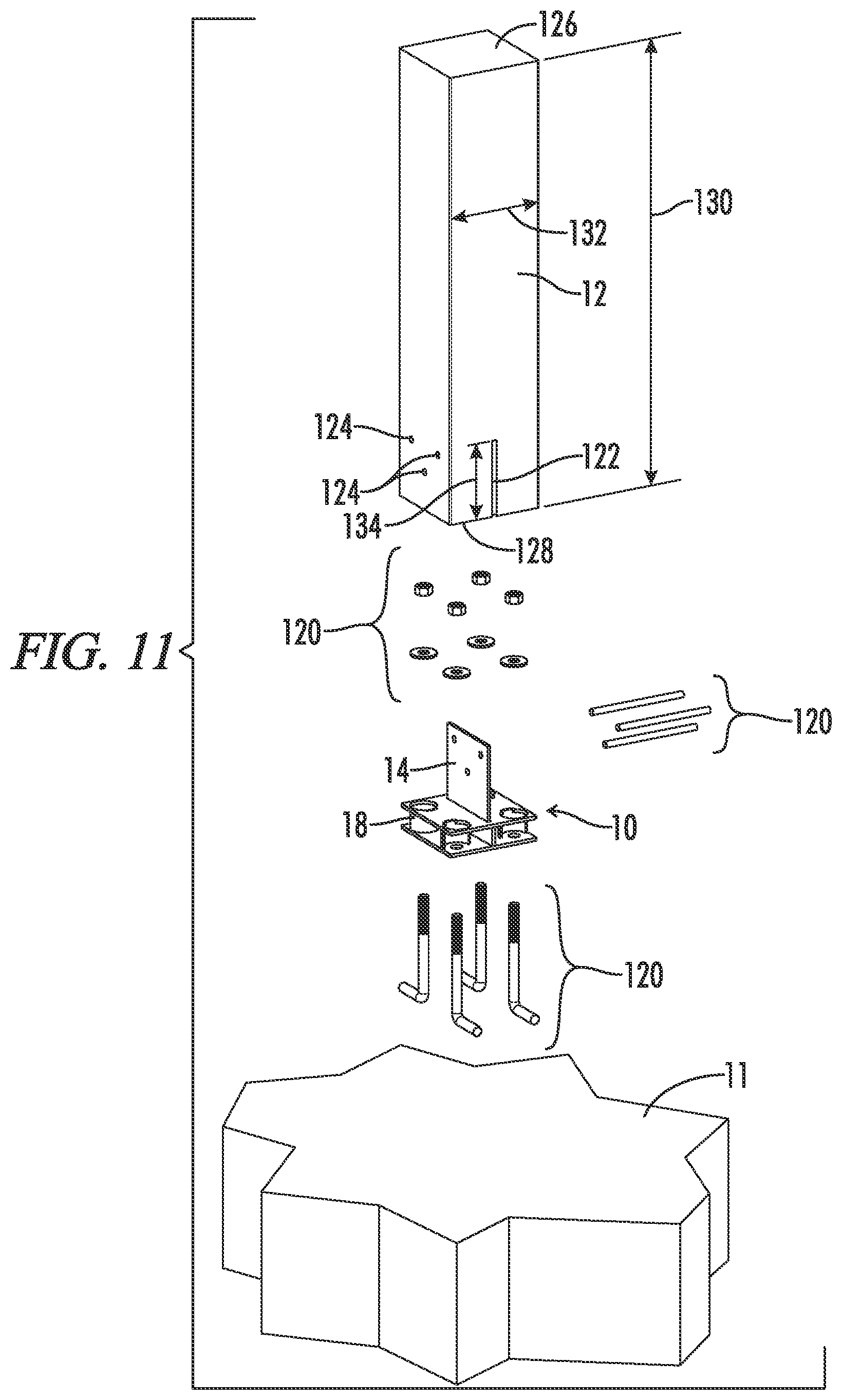 Patent US12612781 Figure 10 – Elevated knife plate bracket