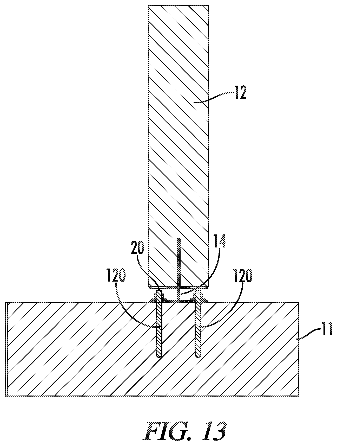 Patent US12612781 Figure 12 – Elevated knife plate bracket