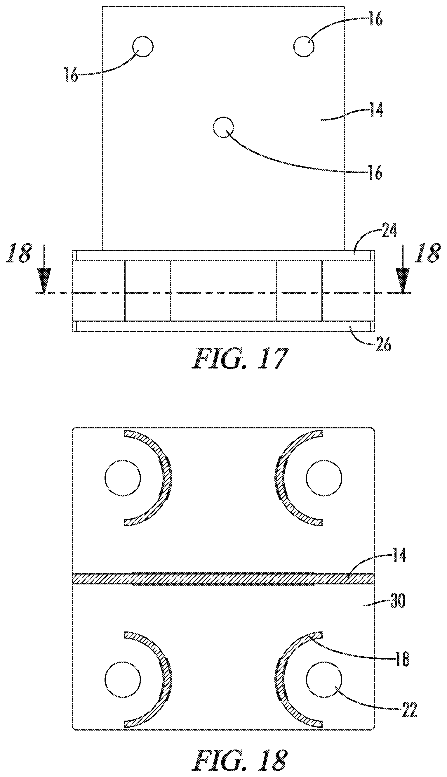 Patent US12612781 Figure 16 – Elevated knife plate bracket