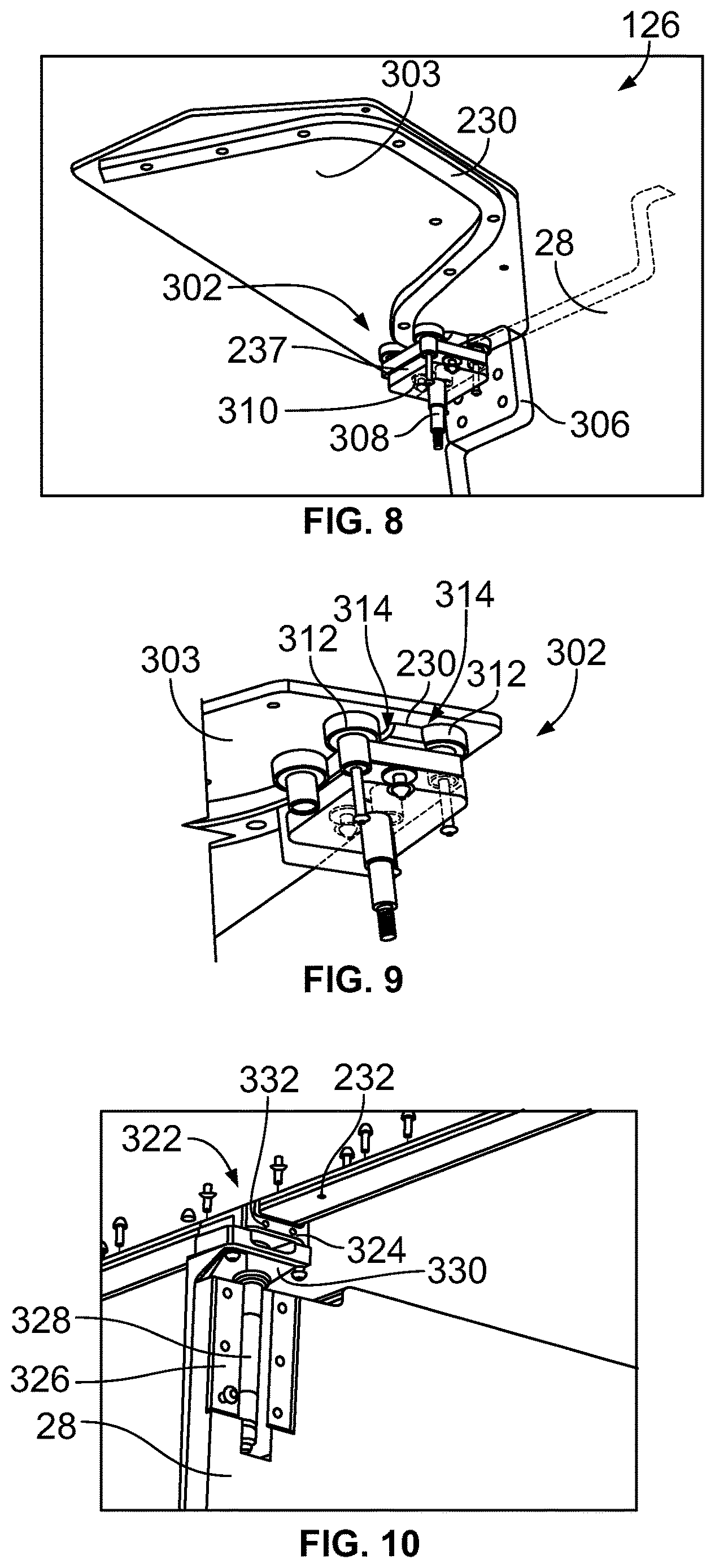 Patent US12612783 Figure 6 – Lavatory with movable partition wall