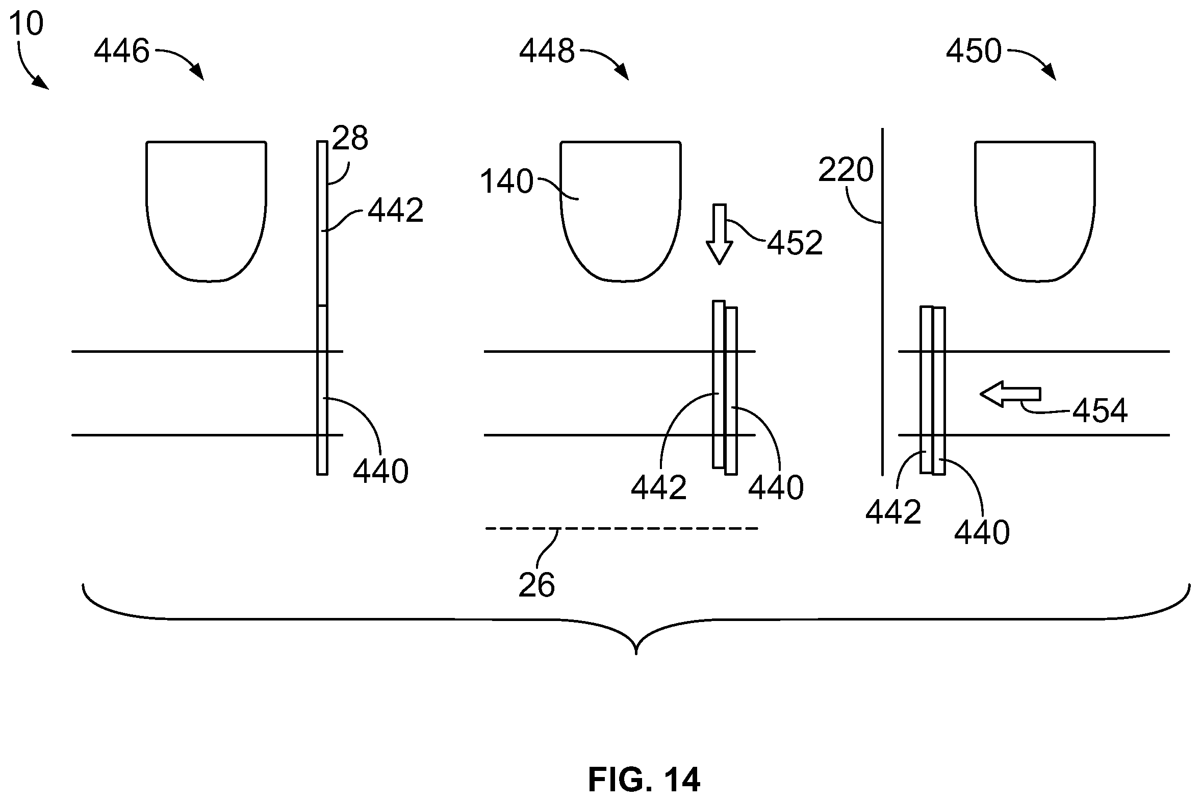 Patent US12612783 Figure 9 – Lavatory with movable partition wall