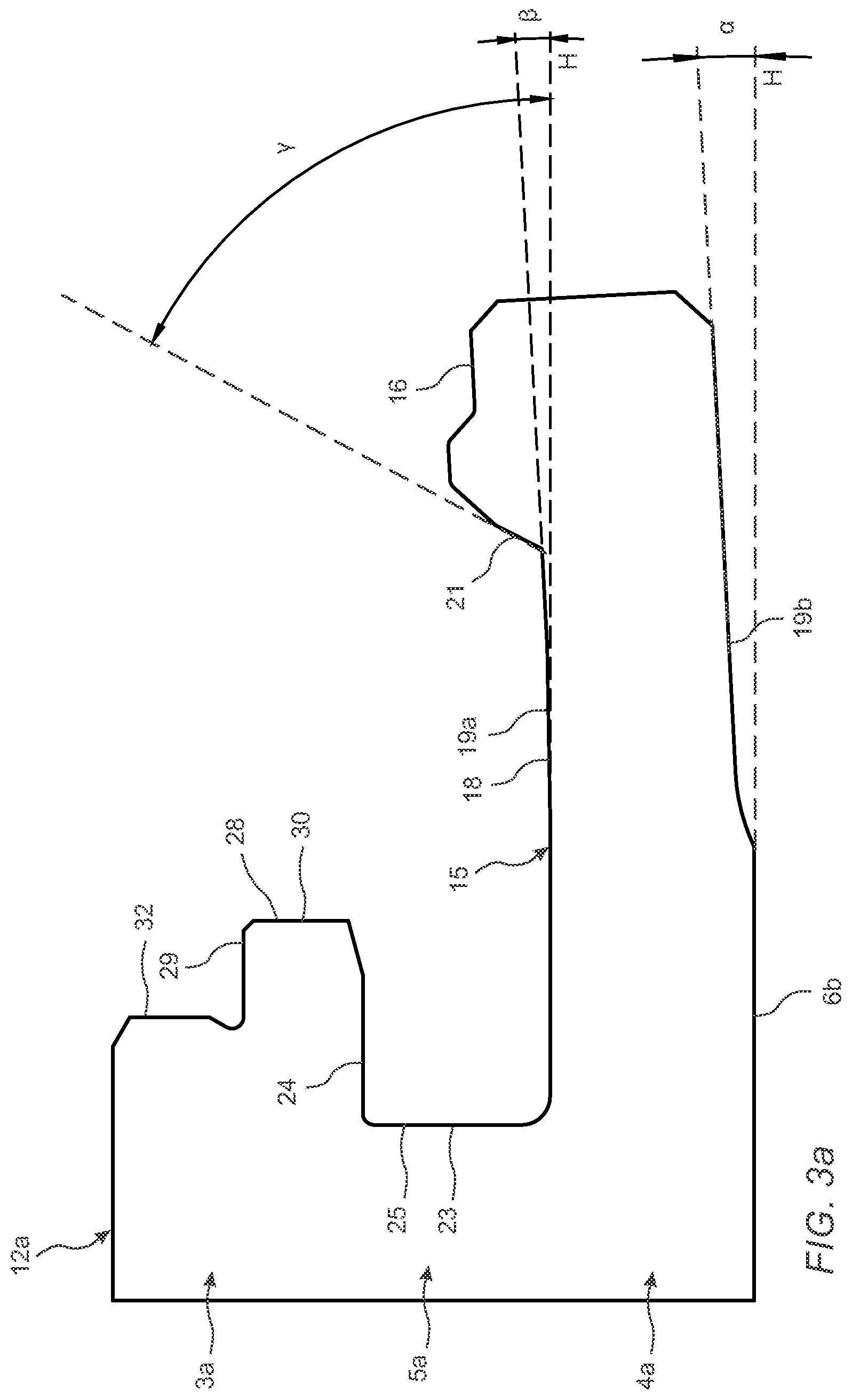 Patent US12612784 Figure 2 – Pretensioned mechanical locking device for building panels