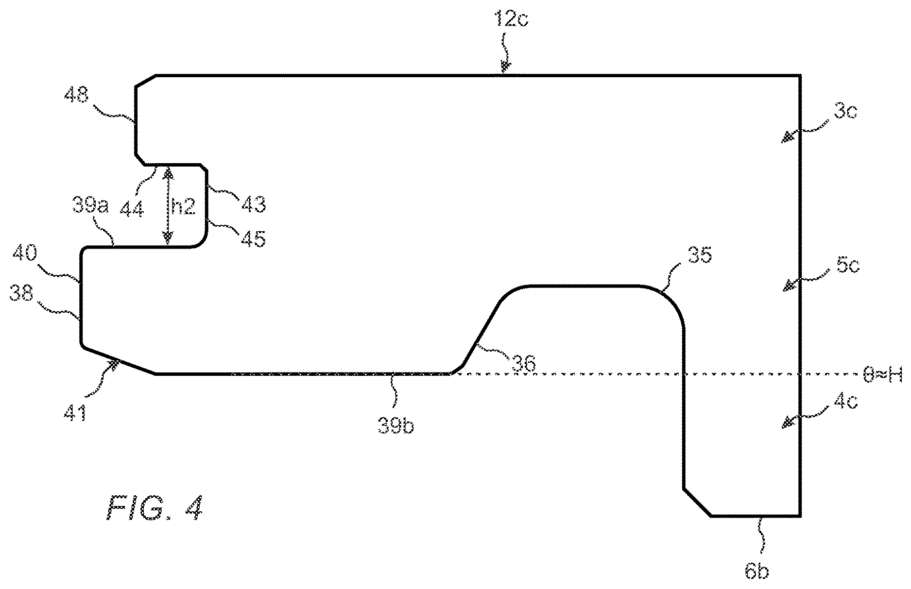 Patent US12612784 Figure 4 – Pretensioned mechanical locking device for building panels