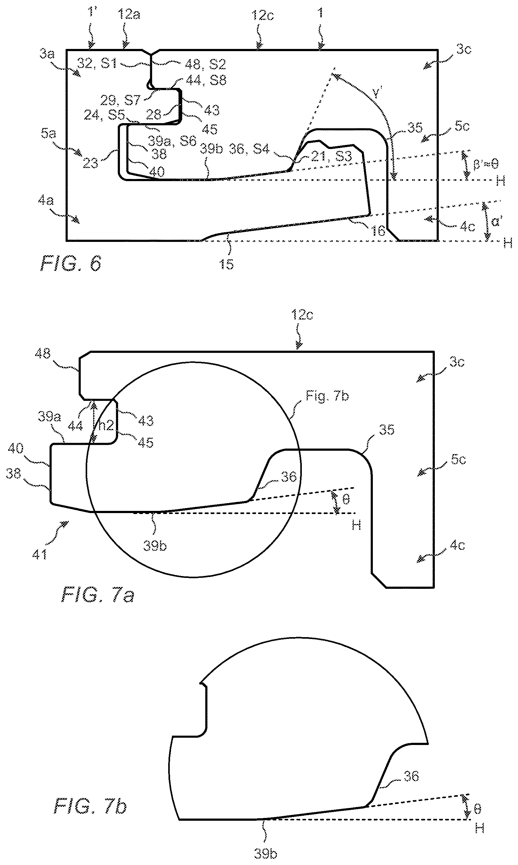 Patent US12612784 Figure 6 – Pretensioned mechanical locking device for building panels