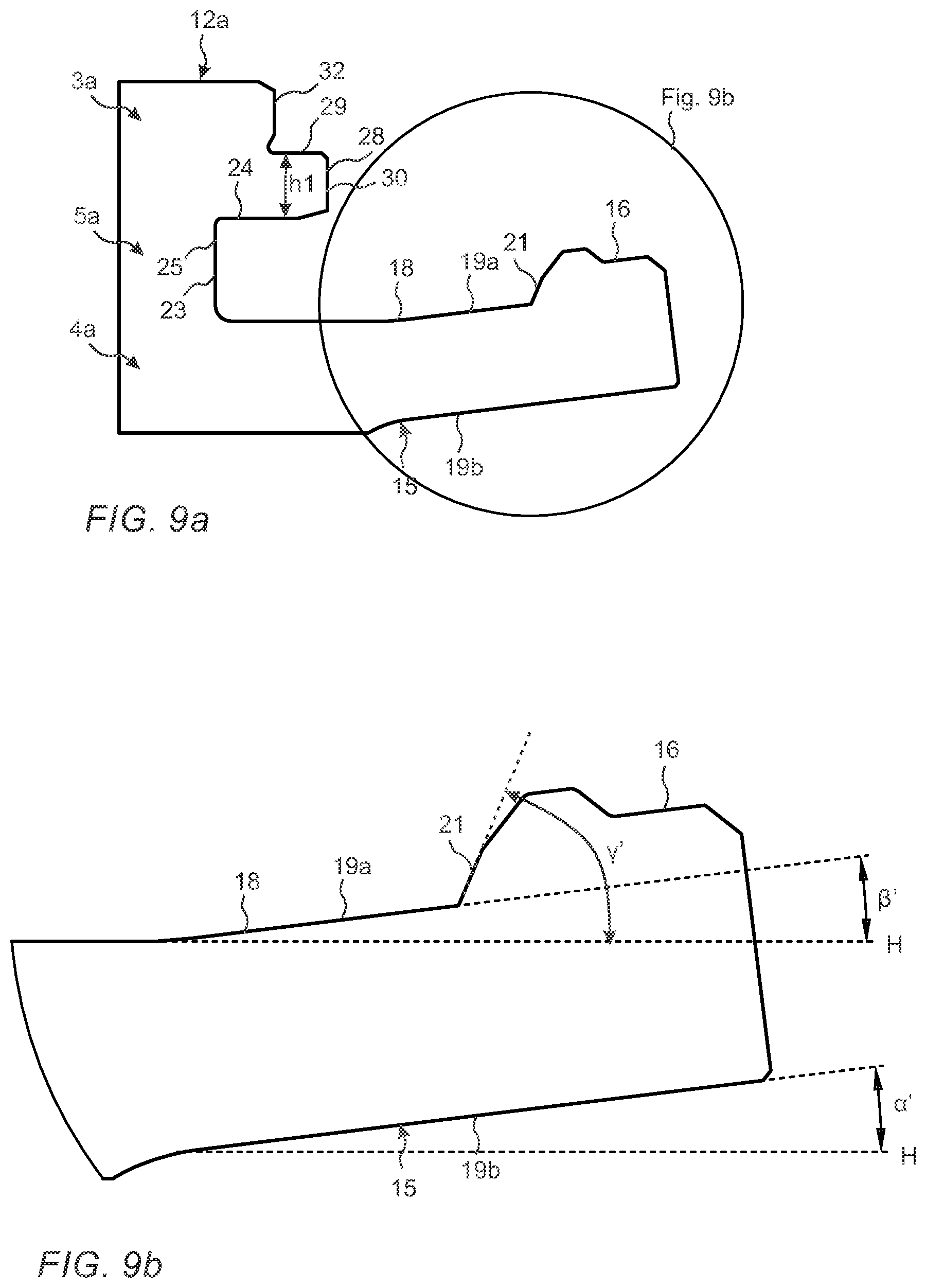 Patent US12612784 Figure 8 – Pretensioned mechanical locking device for building panels