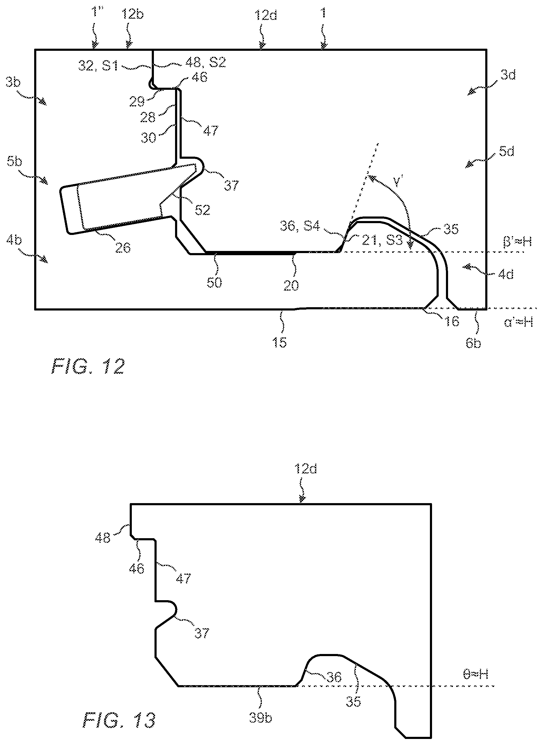 Patent US12612784 Figure 10 – Pretensioned mechanical locking device for building panels