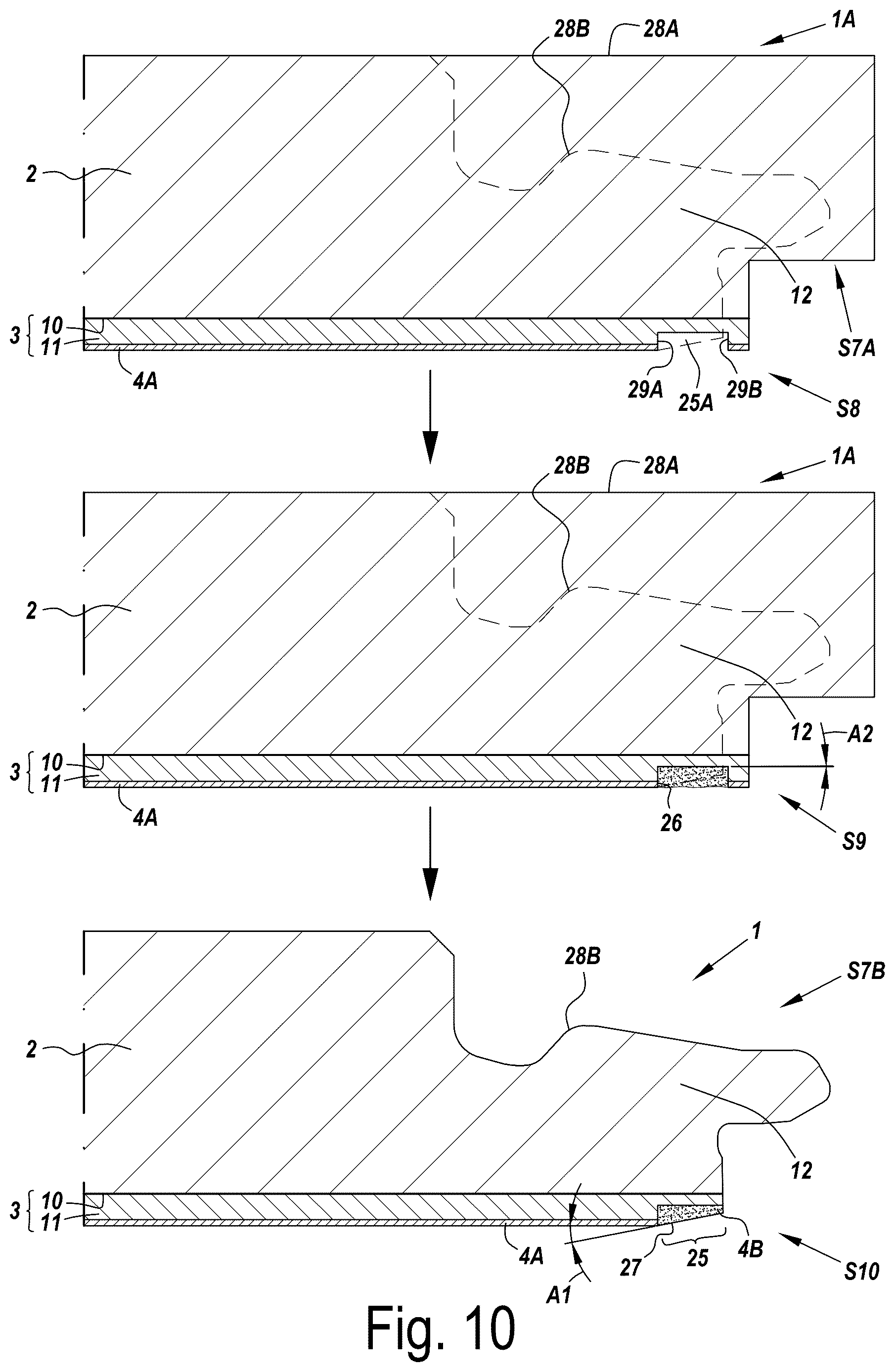 Patent US12612787 Figure 6 – Decorative panel and method for manufacturing decorative panels