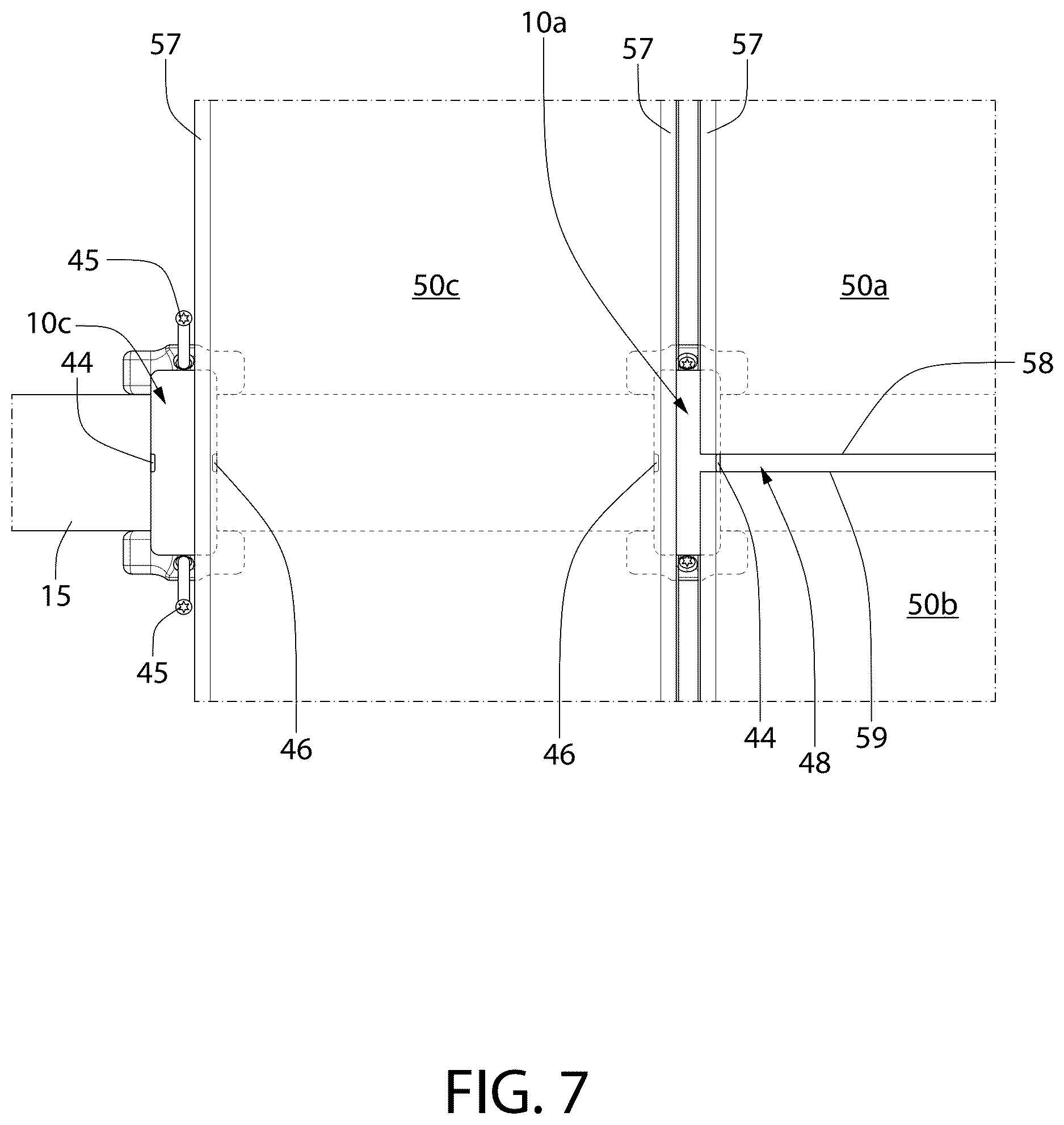 Patent US12612790 Figure 6 – Hidden fastener for abutting boards