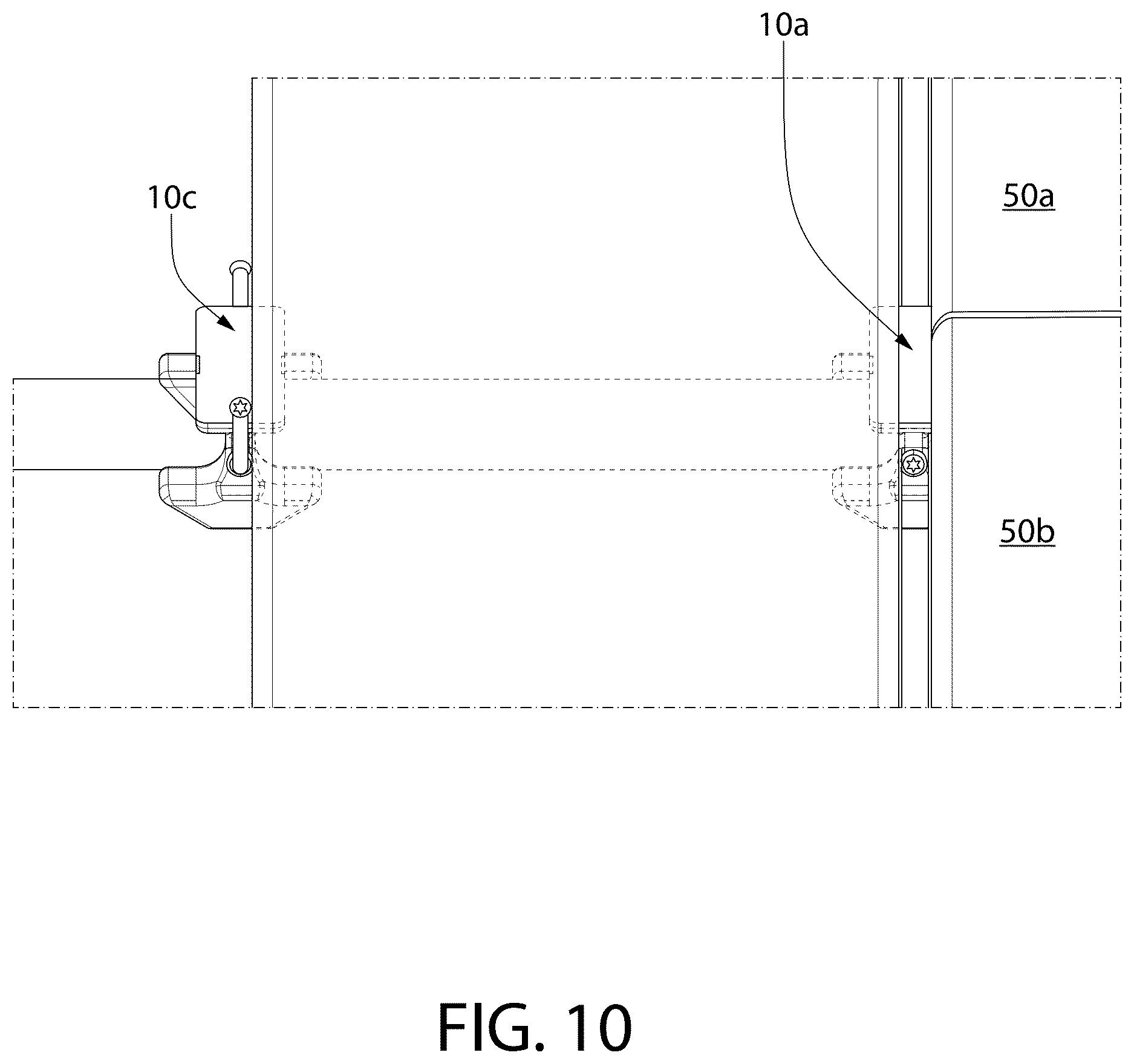 Patent US12612790 Figure 9 – Hidden fastener for abutting boards