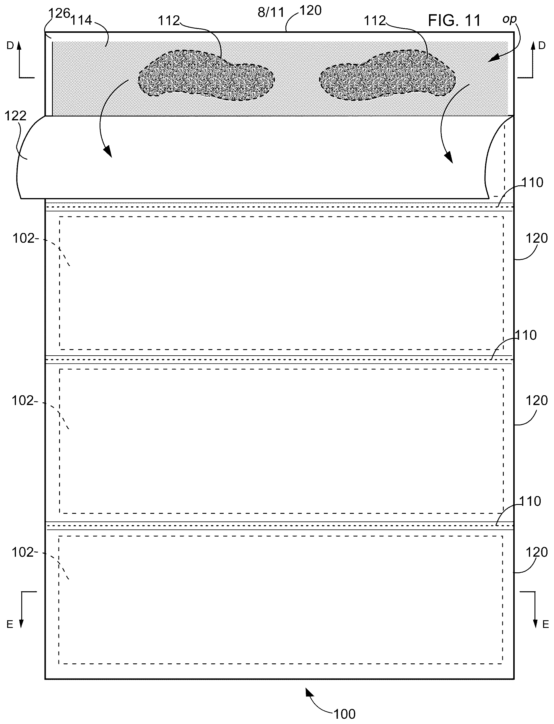 Patent US12612793 Figure 8 – Protective tarp construction