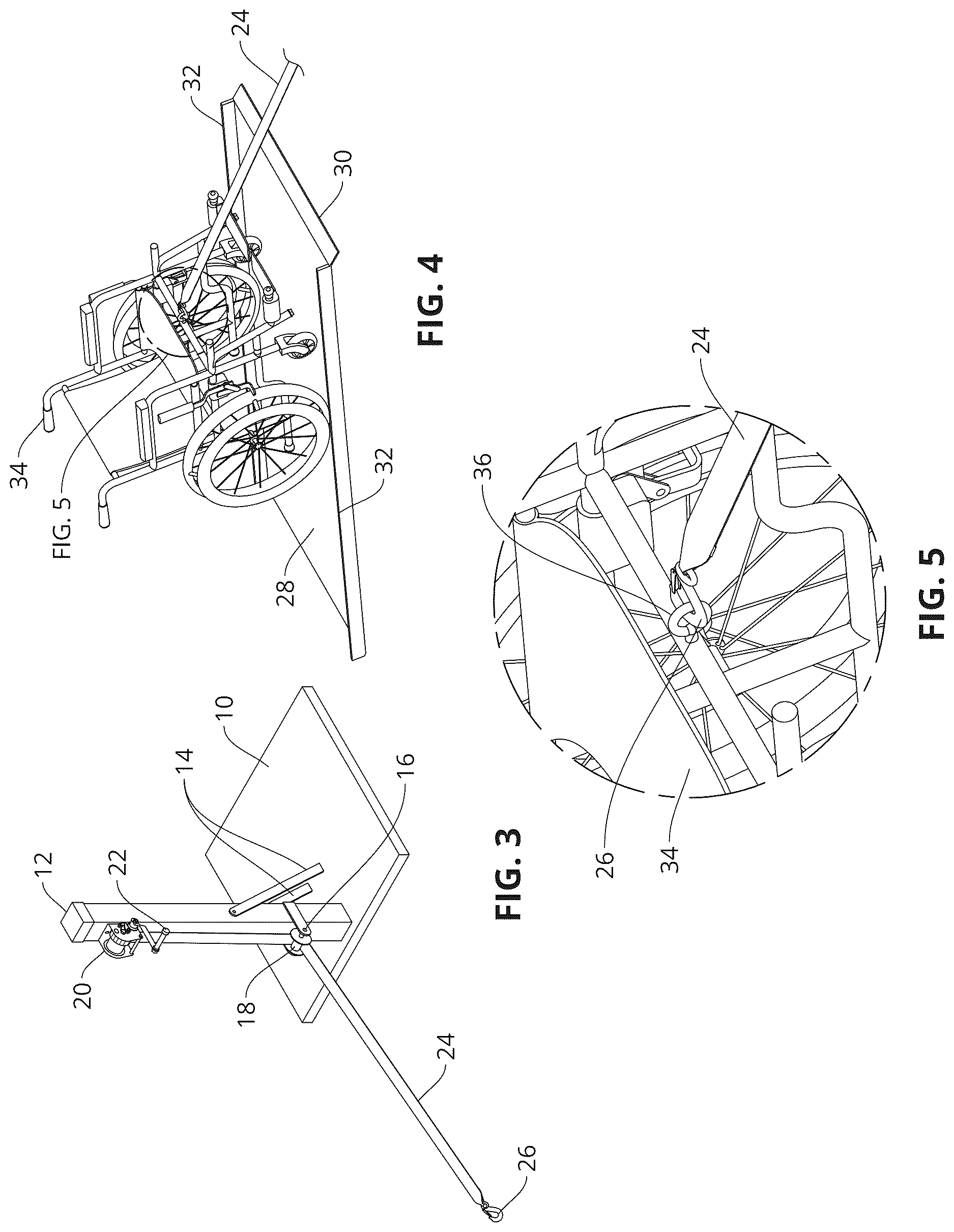 Patent US12612796 Figure 3 – Device and method for transferring handicapped or disabled persons into or out of a swimming pool