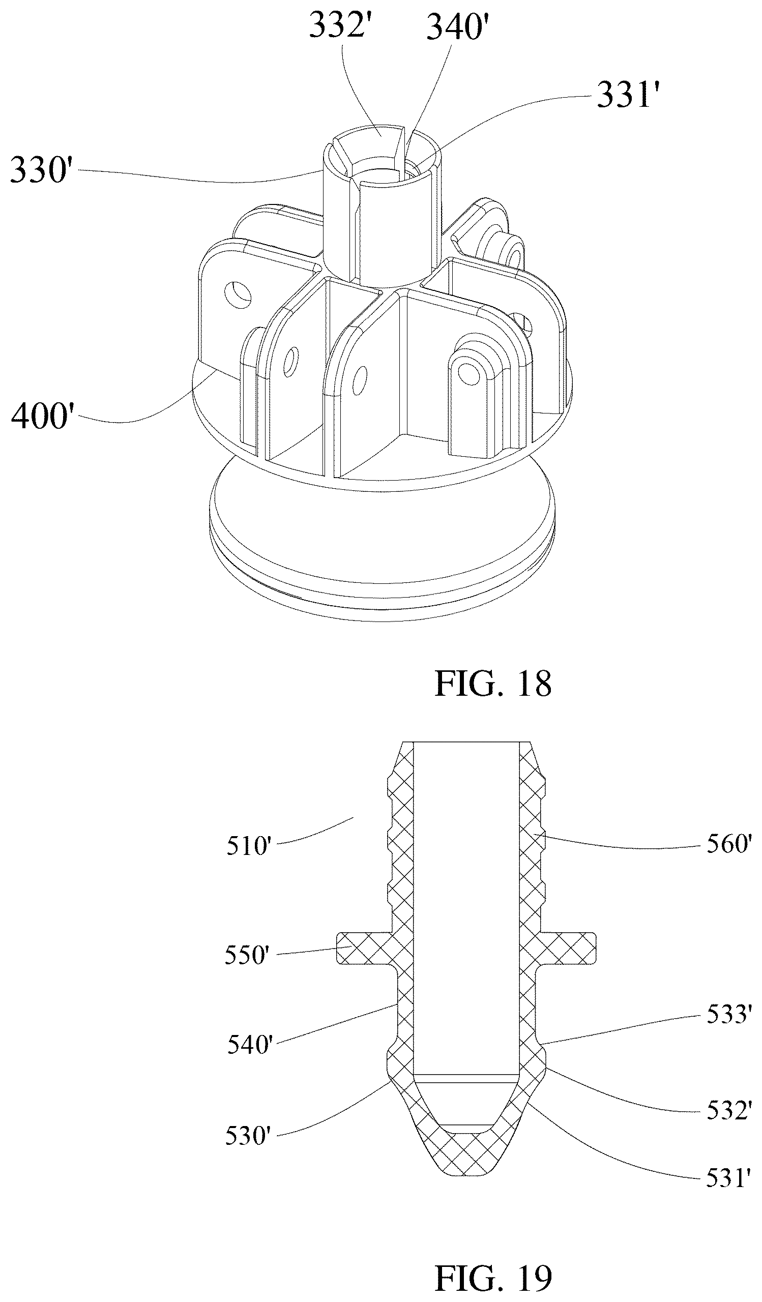 Patent US12612799 Figure 11 – Central locking mechanism for folding tent, novel central locking mechanism and folding tent