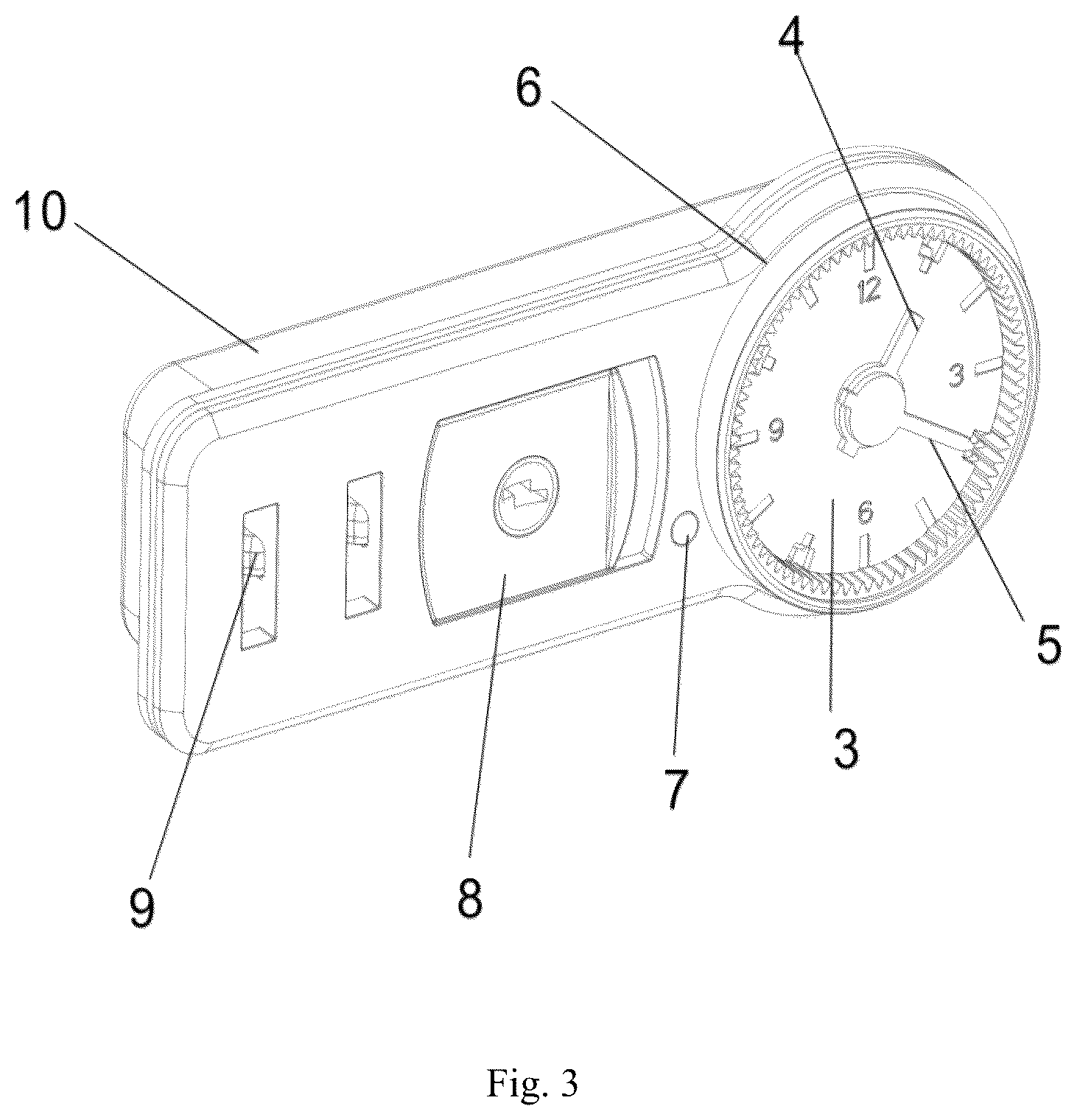 Patent US12612802 Figure 3 – Pointer type combination lock box and pointer type combination lock