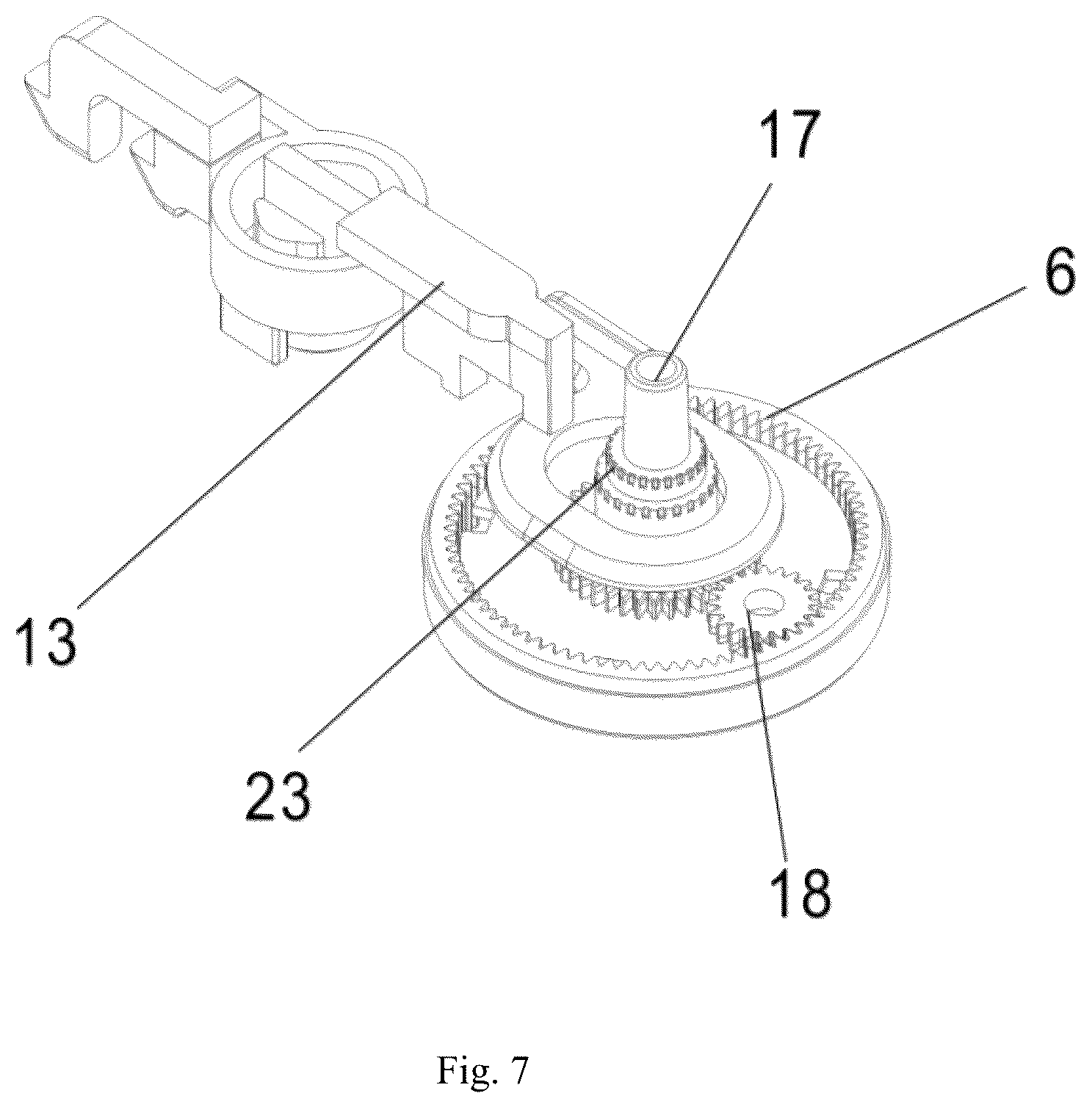 Patent US12612802 Figure 7 – Pointer type combination lock box and pointer type combination lock