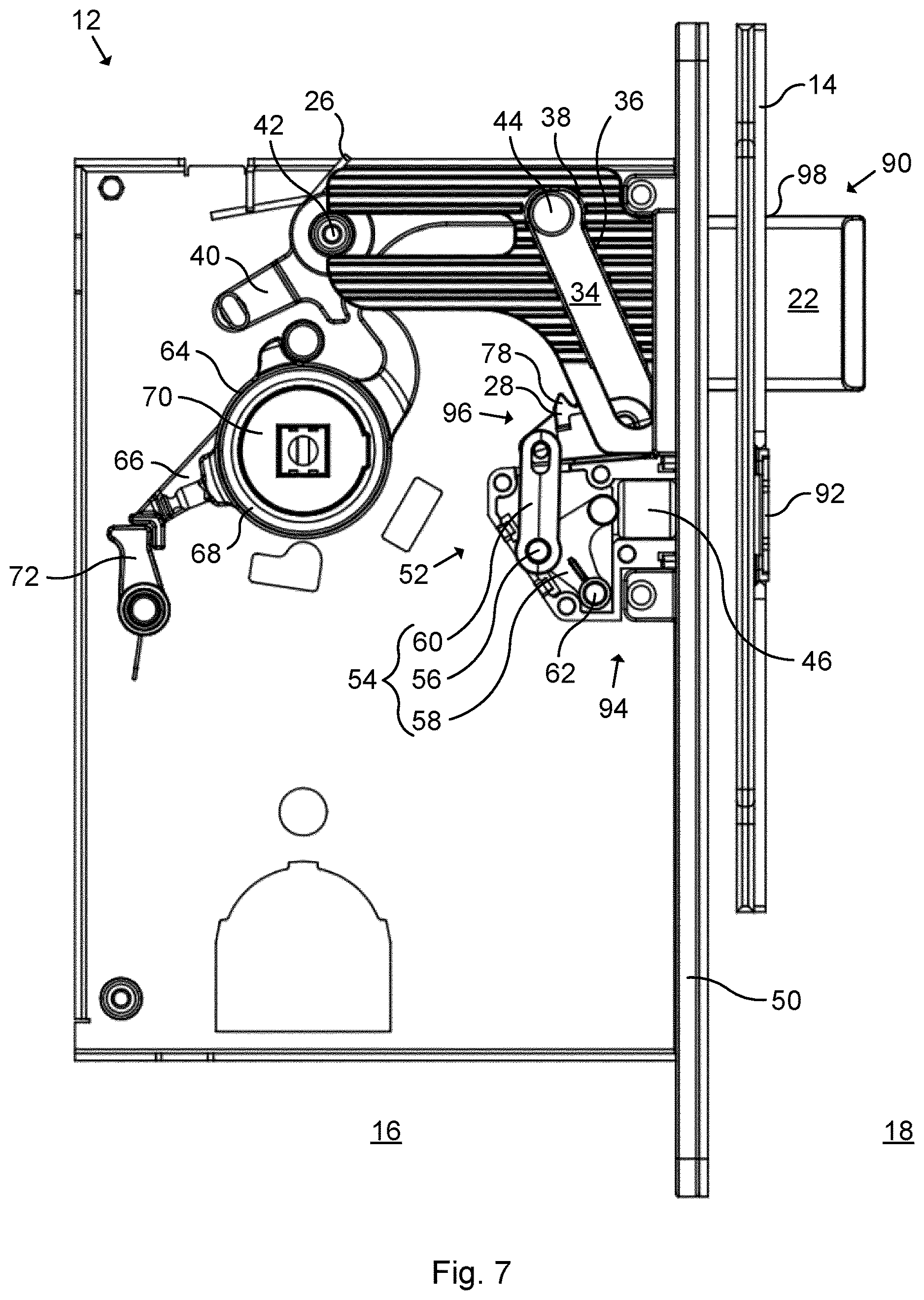 Patent US12612804 Figure 6 – Lock device and system