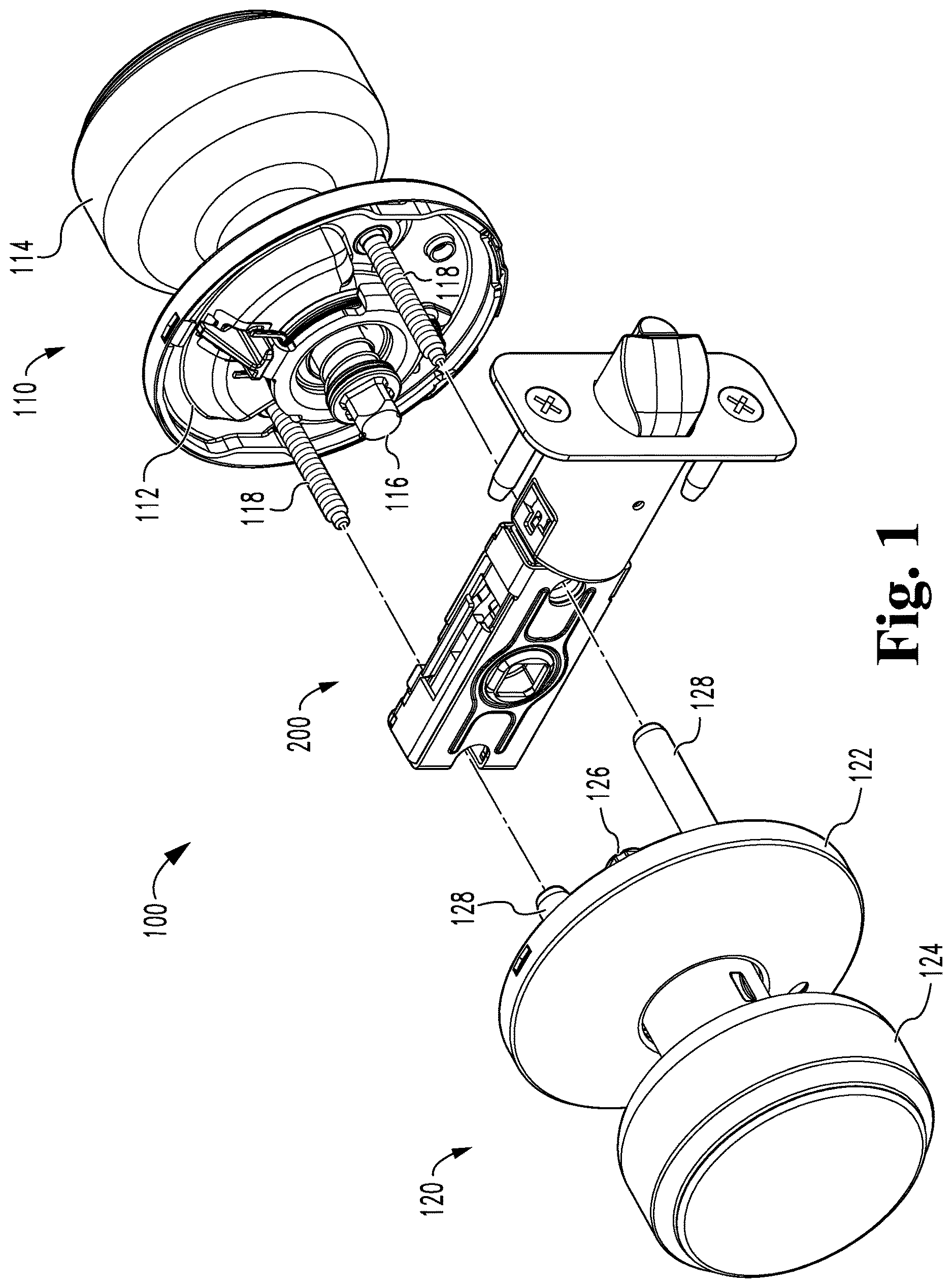 Patent US12612805 Figure 1 – Tubular latch mechanism