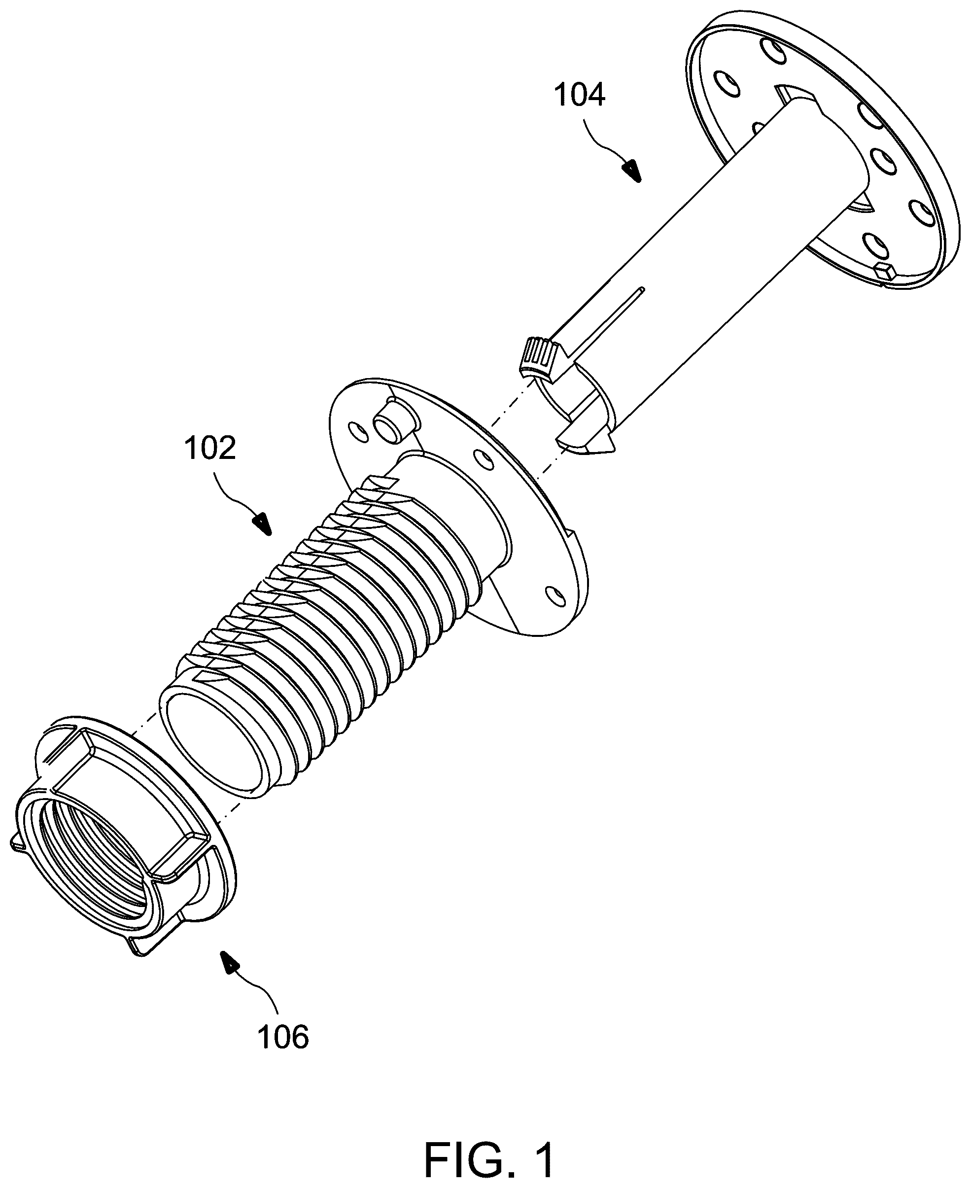 Patent US12612806 Figure 1 – Swivel mount kit