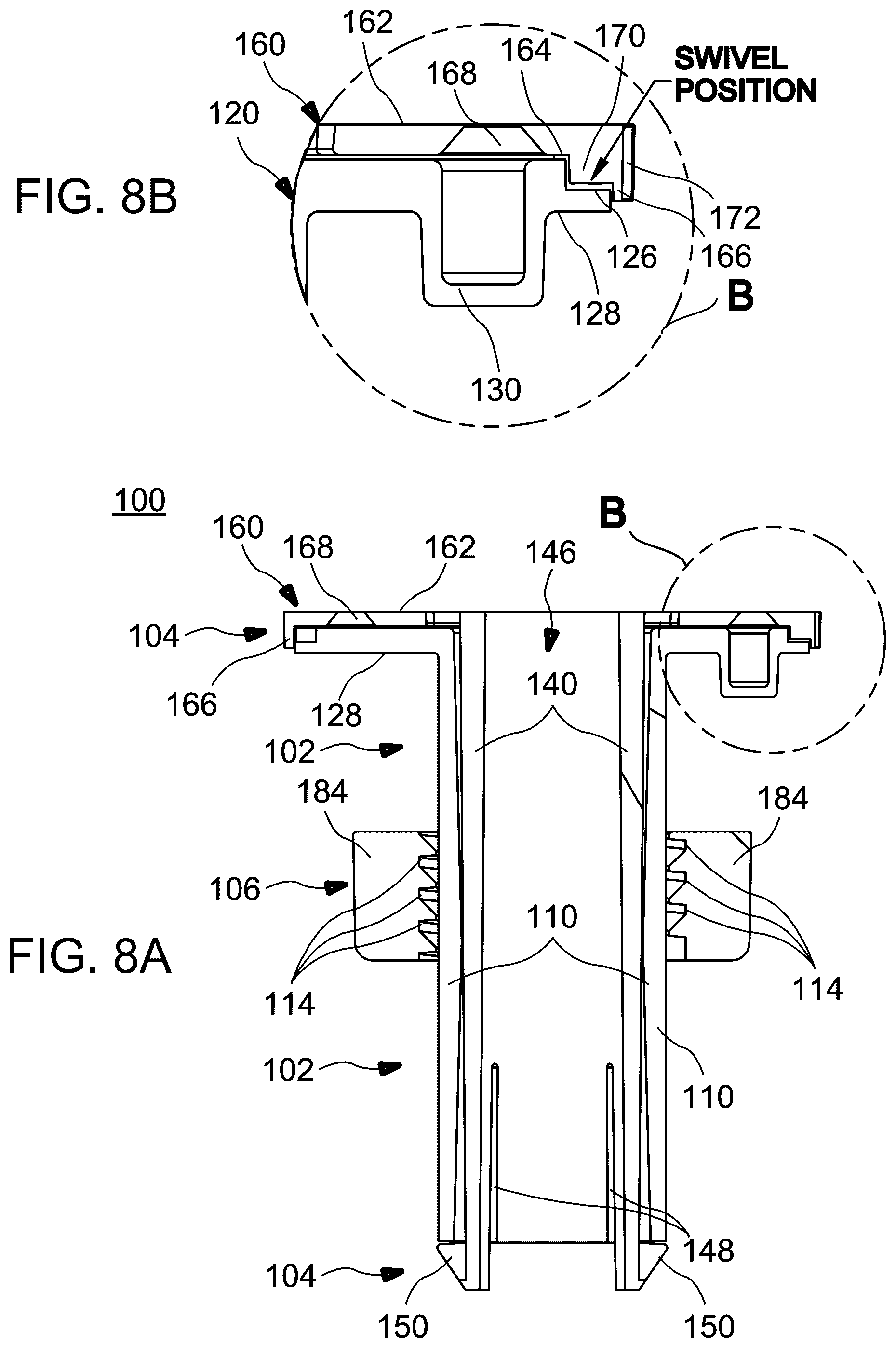 Patent US12612806 Figure 13 – Swivel mount kit