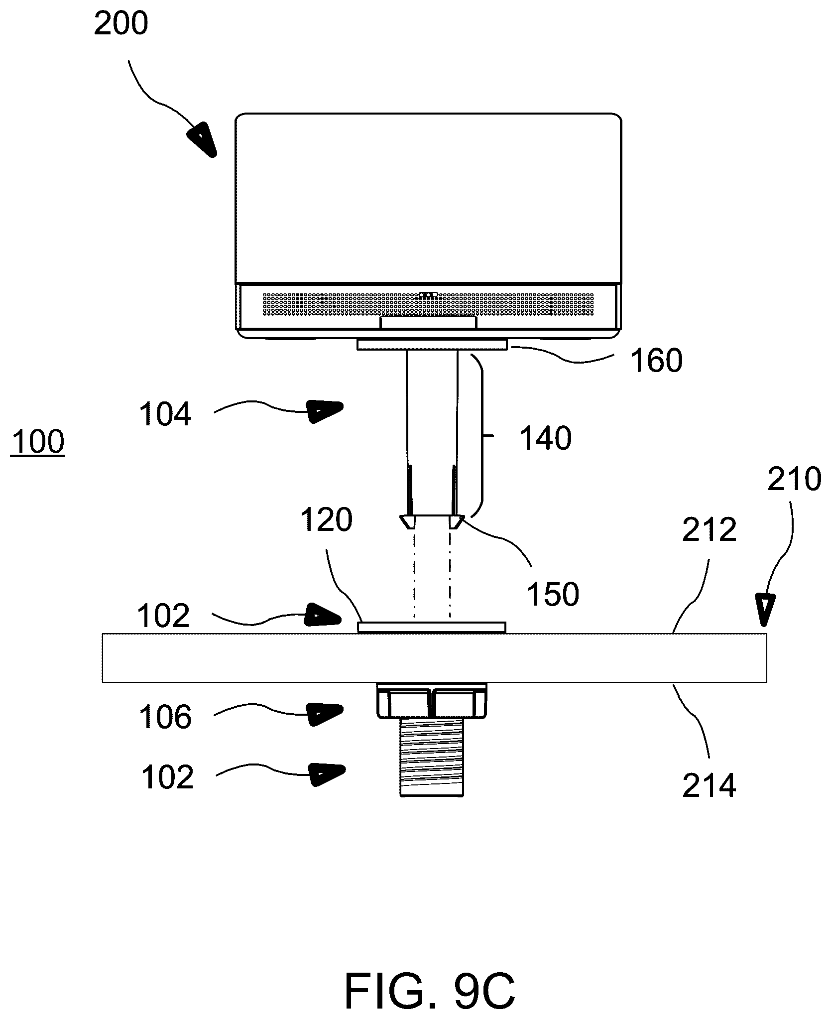 Patent US12612806 Figure 15 – Swivel mount kit