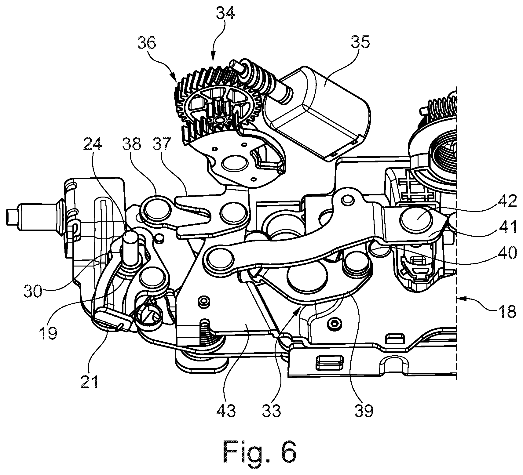 Patent US12612808 Figure 3 – Combined motor vehicle lock