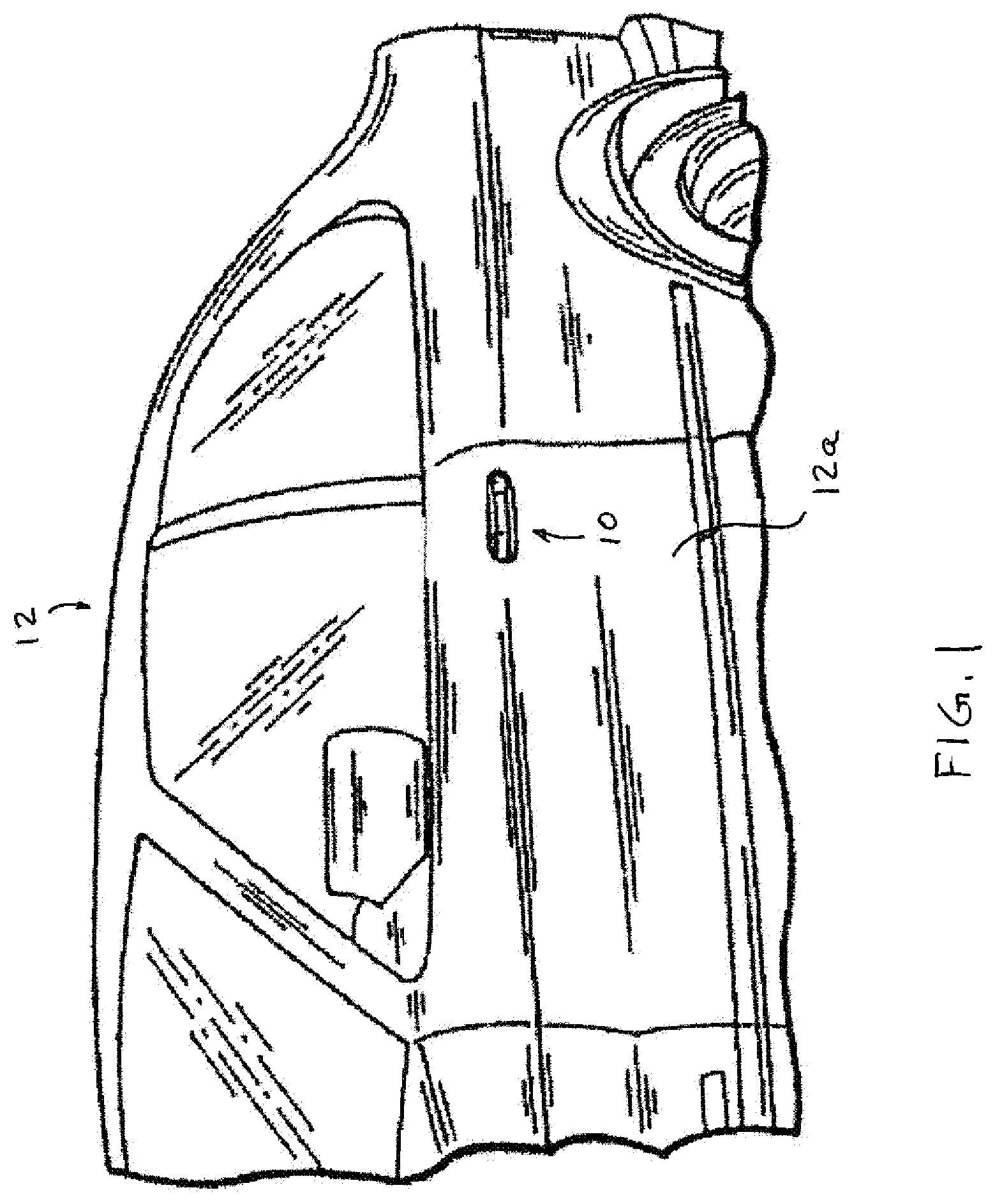 Patent US12612809 Figure 1 – Vehicular access system with extendable and retractable door handle assembly