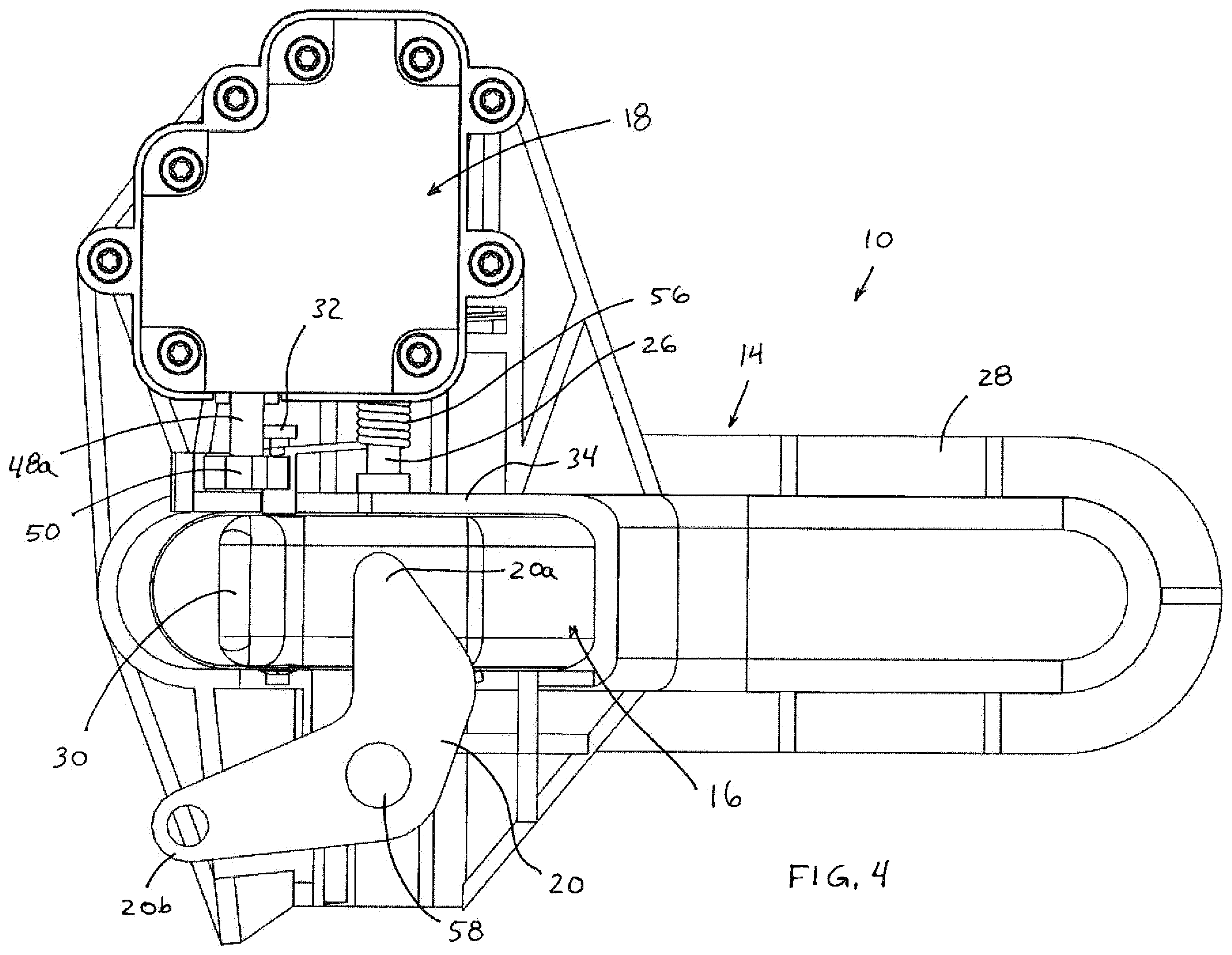 Patent US12612809 Figure 4 – Vehicular access system with extendable and retractable door handle assembly