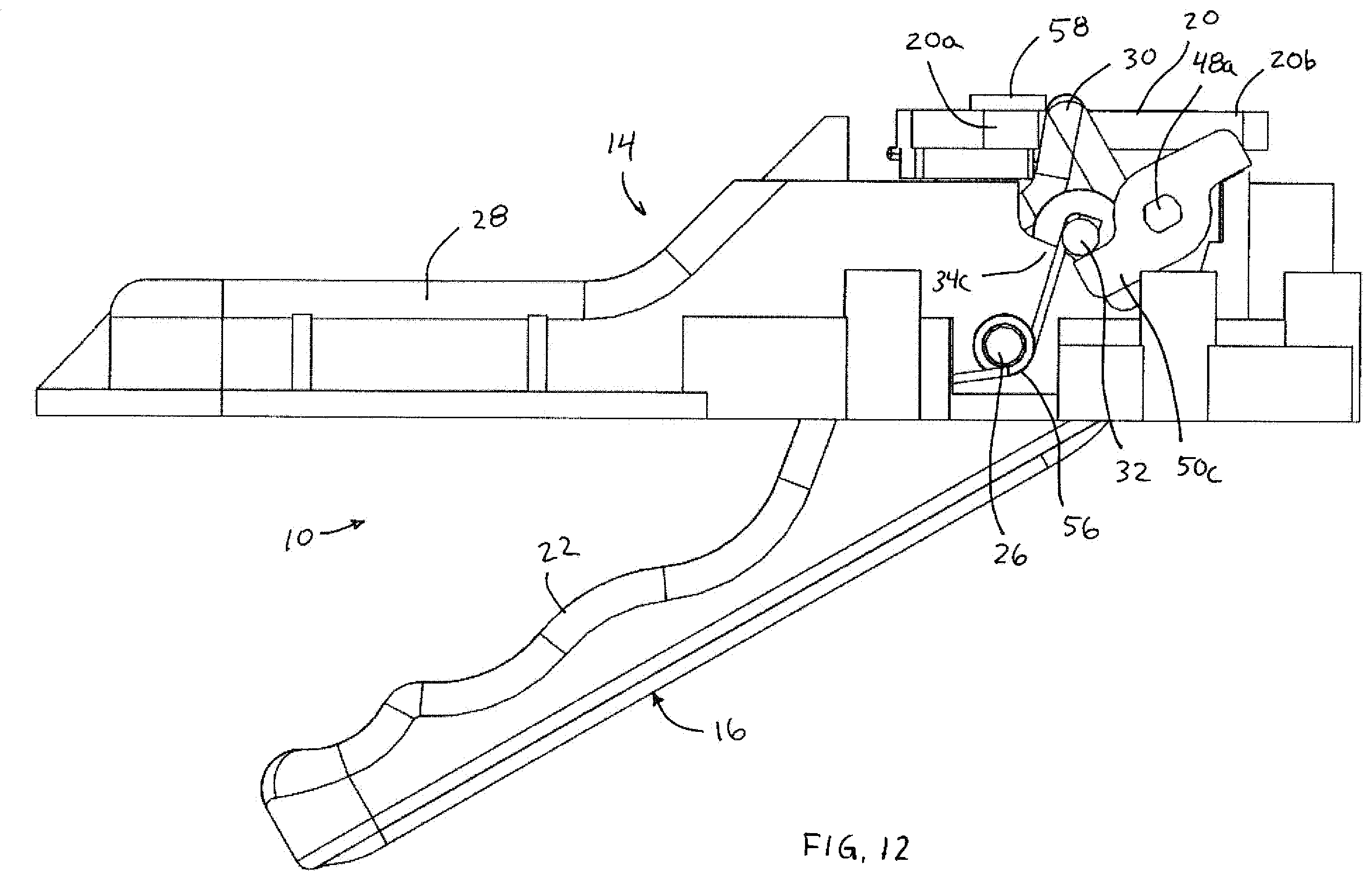Patent US12612809 Figure 12 – Vehicular access system with extendable and retractable door handle assembly